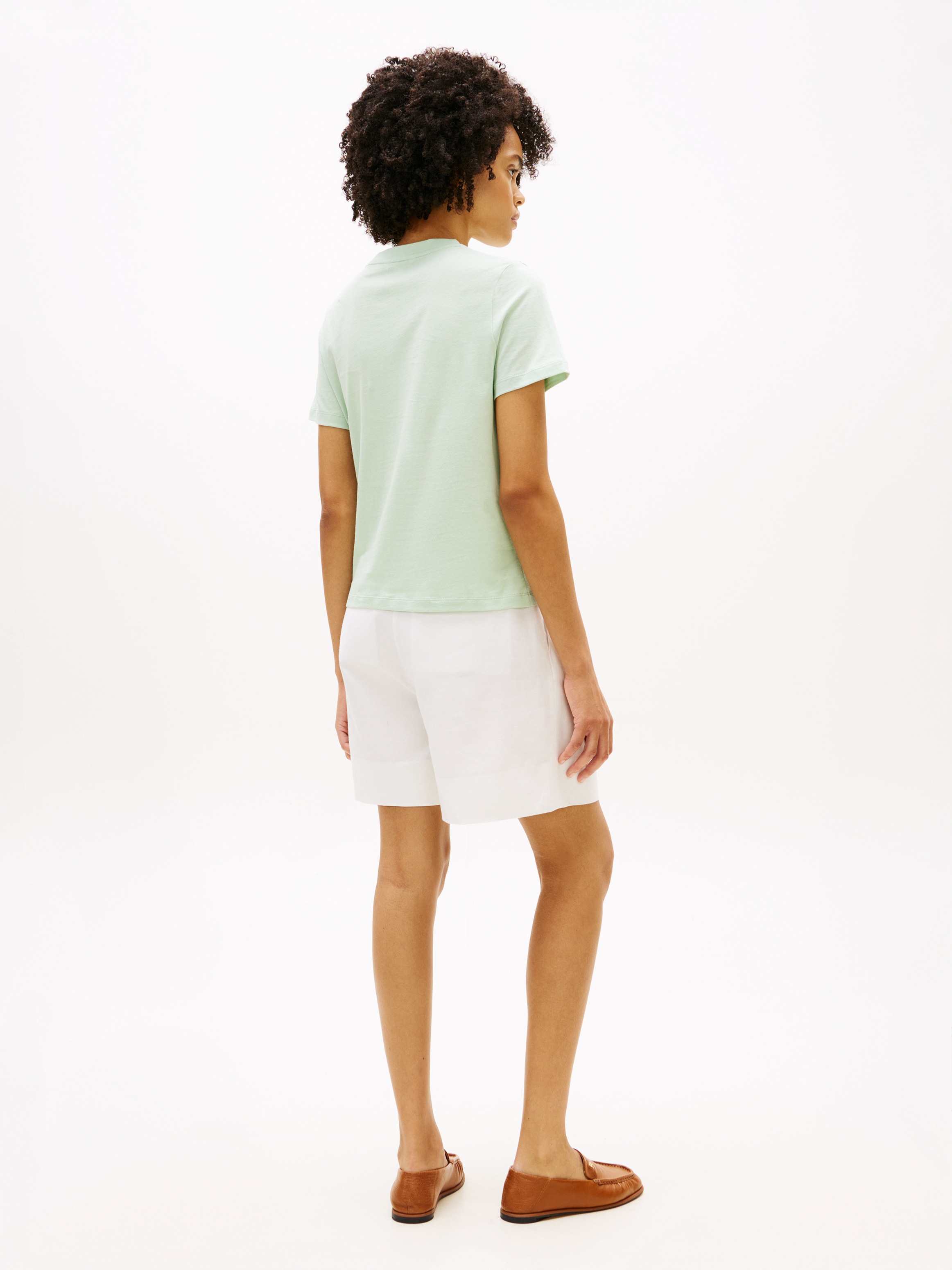 Tommy Hilfiger Kurzarmshirt »REG CORP LOGO C-NK SS« Baumwolle