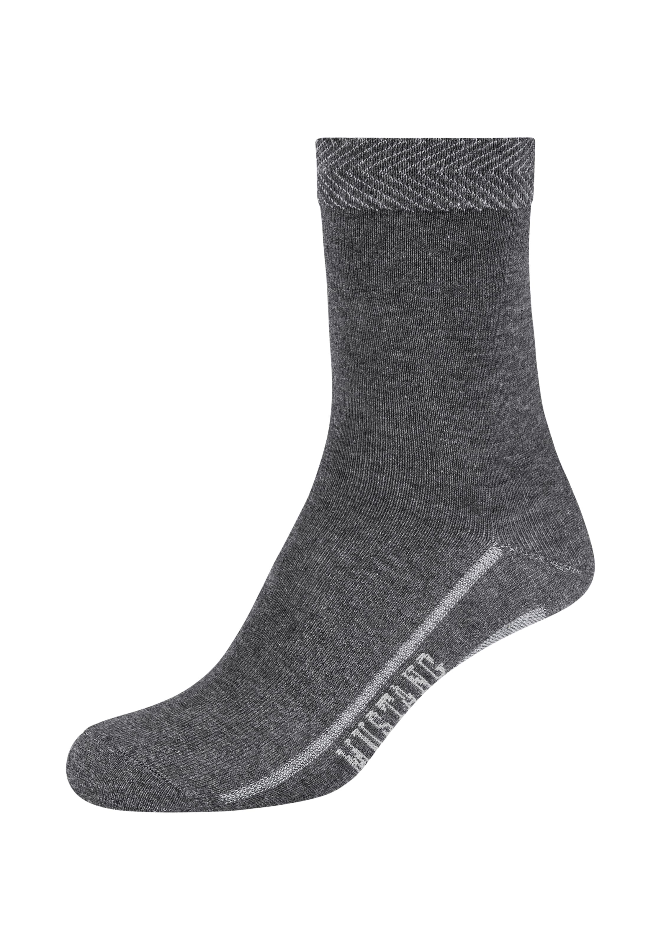 MUSTANG Socken 6 Paar tlg. mit verstärktem Fersen- und Zehenbereich