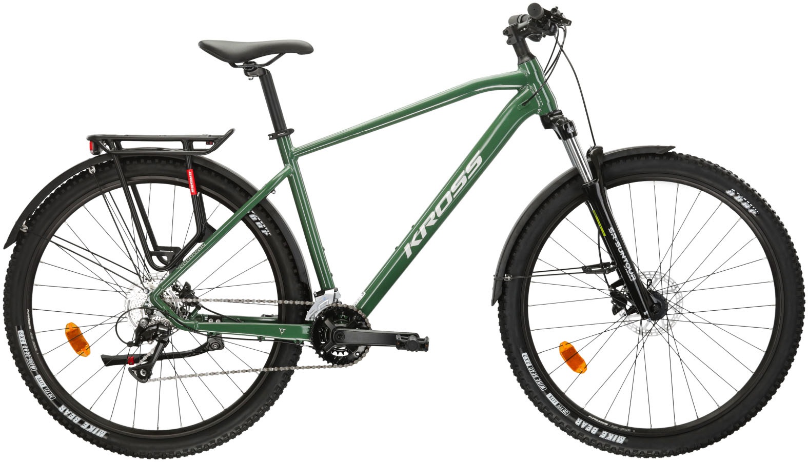 Kross Mountainbike »KROSS MTB Hardtail Hexagon 4.0 27,5 grün«, 16 Gang, Shimano, ACERA M3020 Schaltwerk, Kettenschaltung