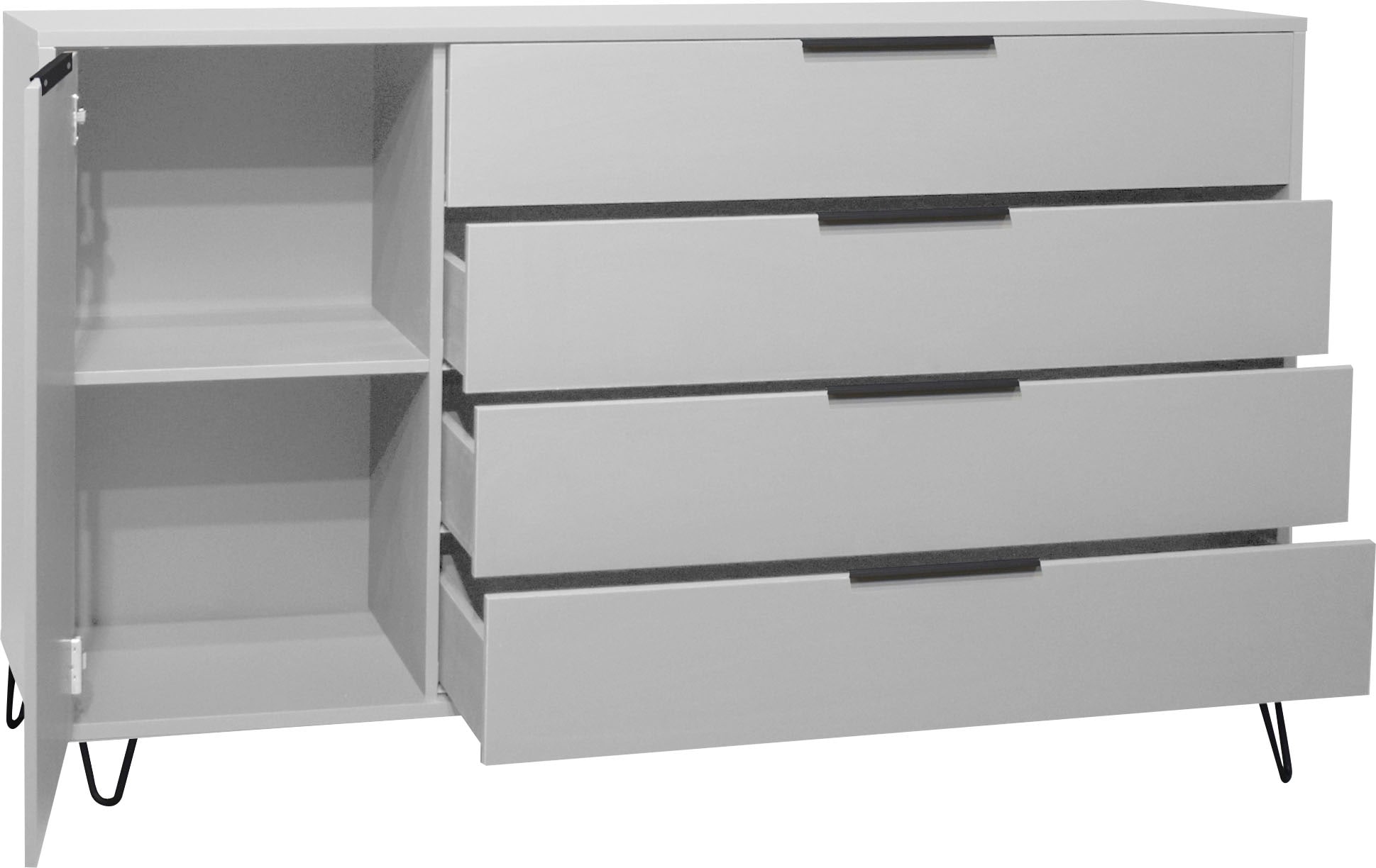Mäusbacher Highboard »Bonnie TOPSELLER!«, (OTTOs Choice), Highboard mit Drahtgestell