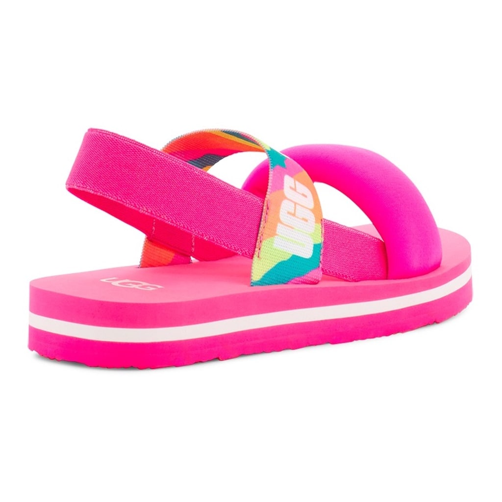 UGG Sandale »Taffy Pink«, mit auffälligem Logostrap
