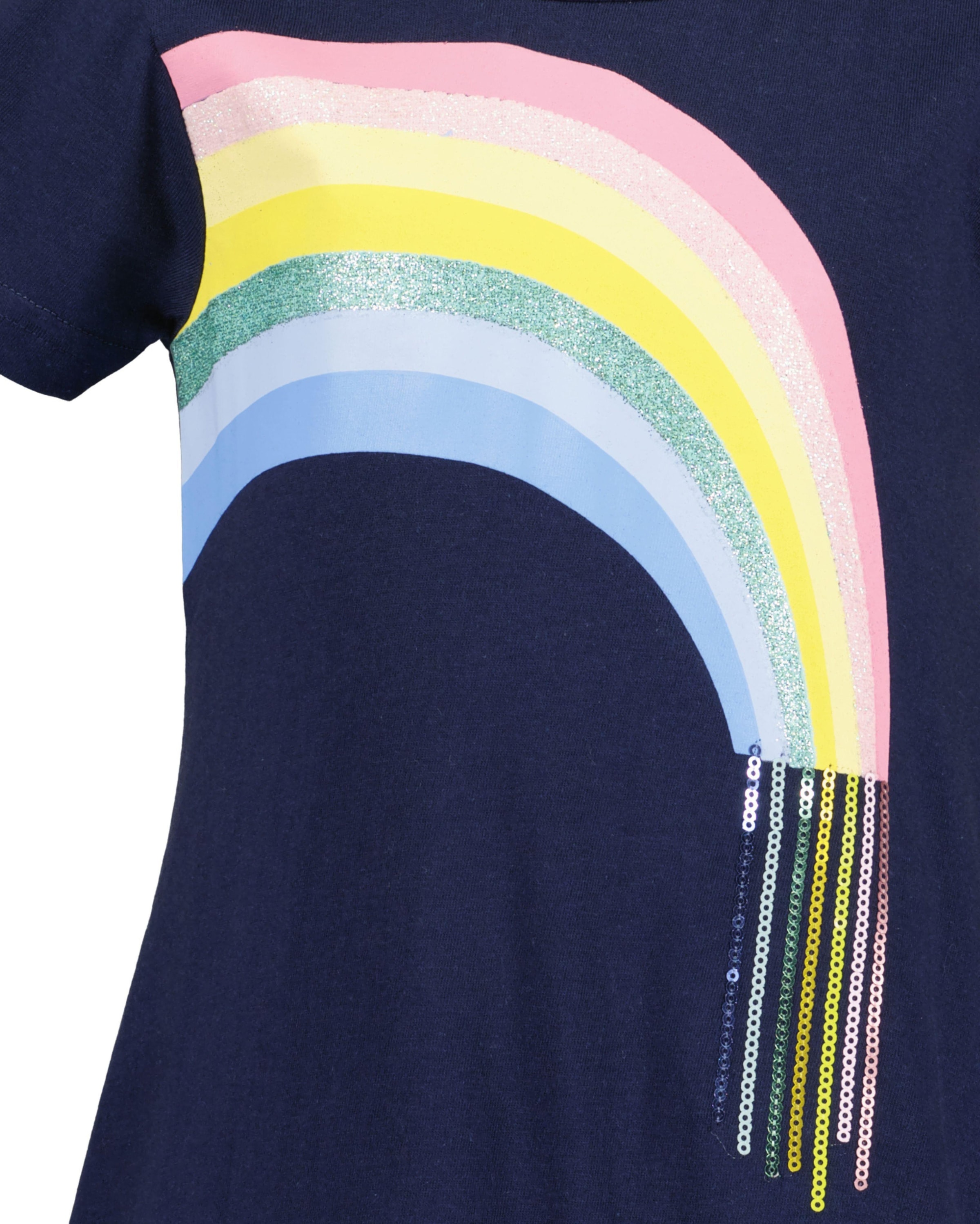 Blue Seven Jerseykleid 1 tlg. tlg. mit großem Frontmotiv  mit Pailletten