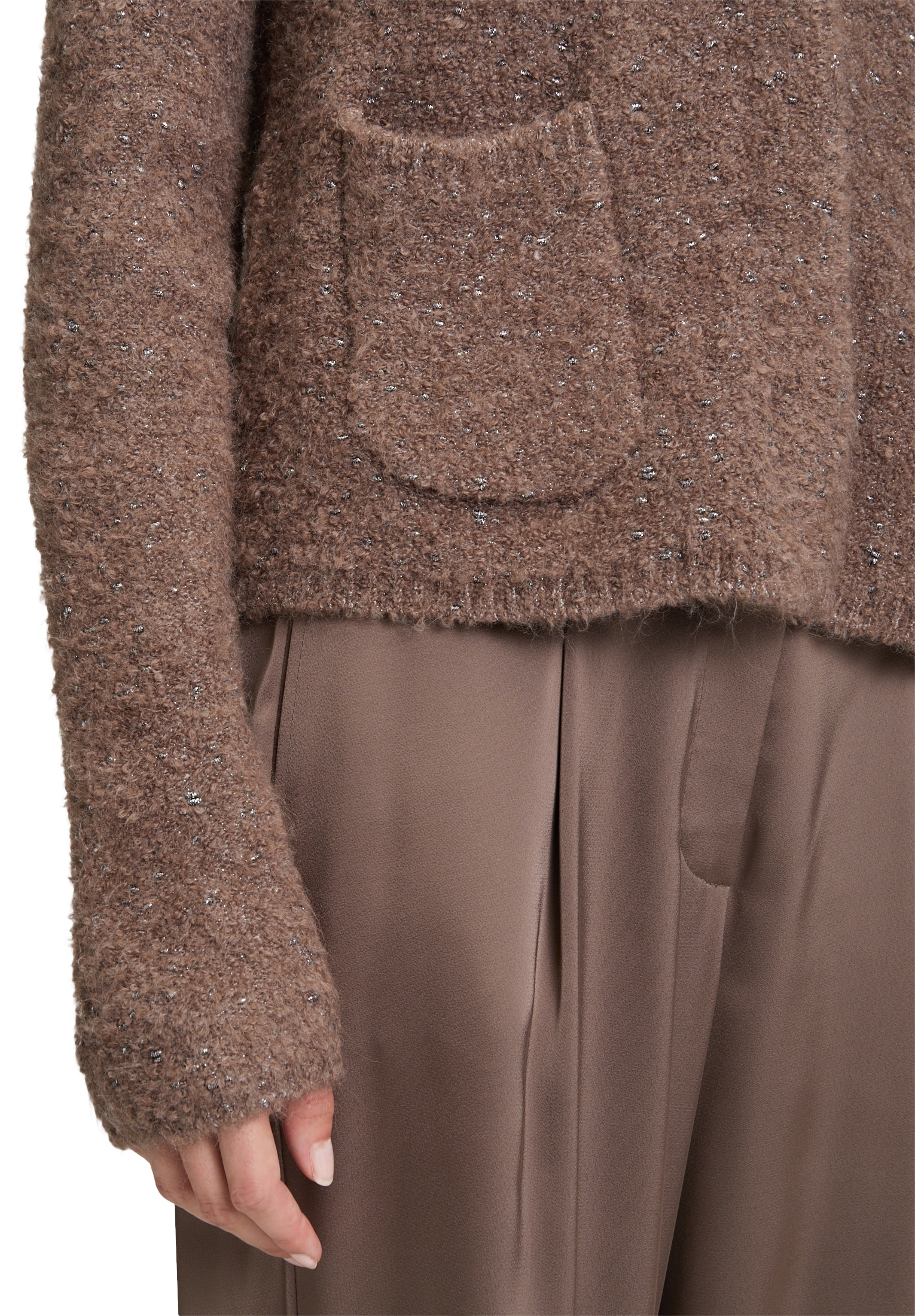 Betty Barclay Strickjacke »Grobstrickjacke mit Lurexfaden«