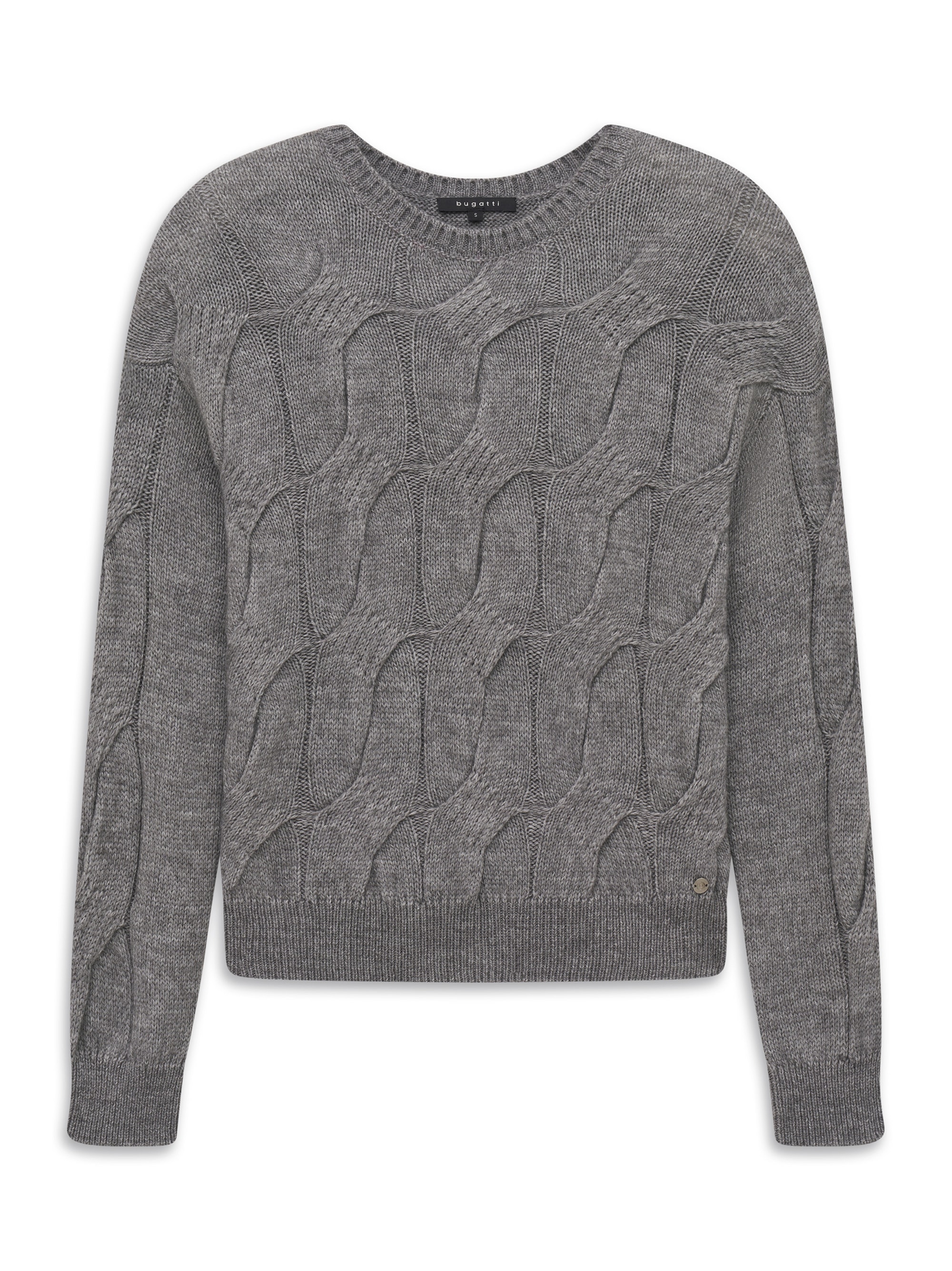 bugatti Rundhalspullover »Regular Fit« Regular Fit Alpaka-Wollmix