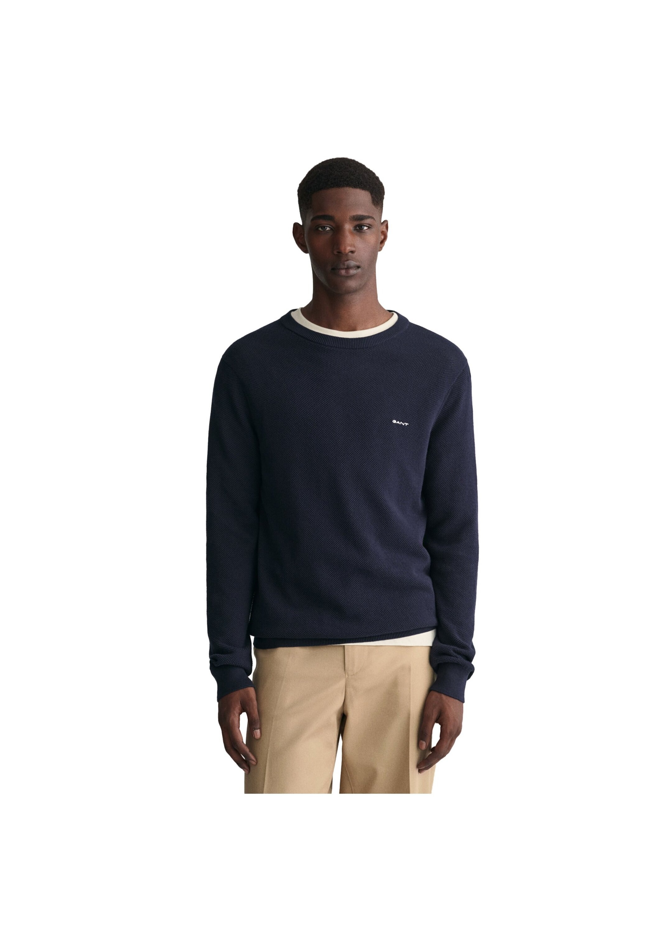 Gant Sweater »Strickpullover COTTON PIQUE C-NECK«