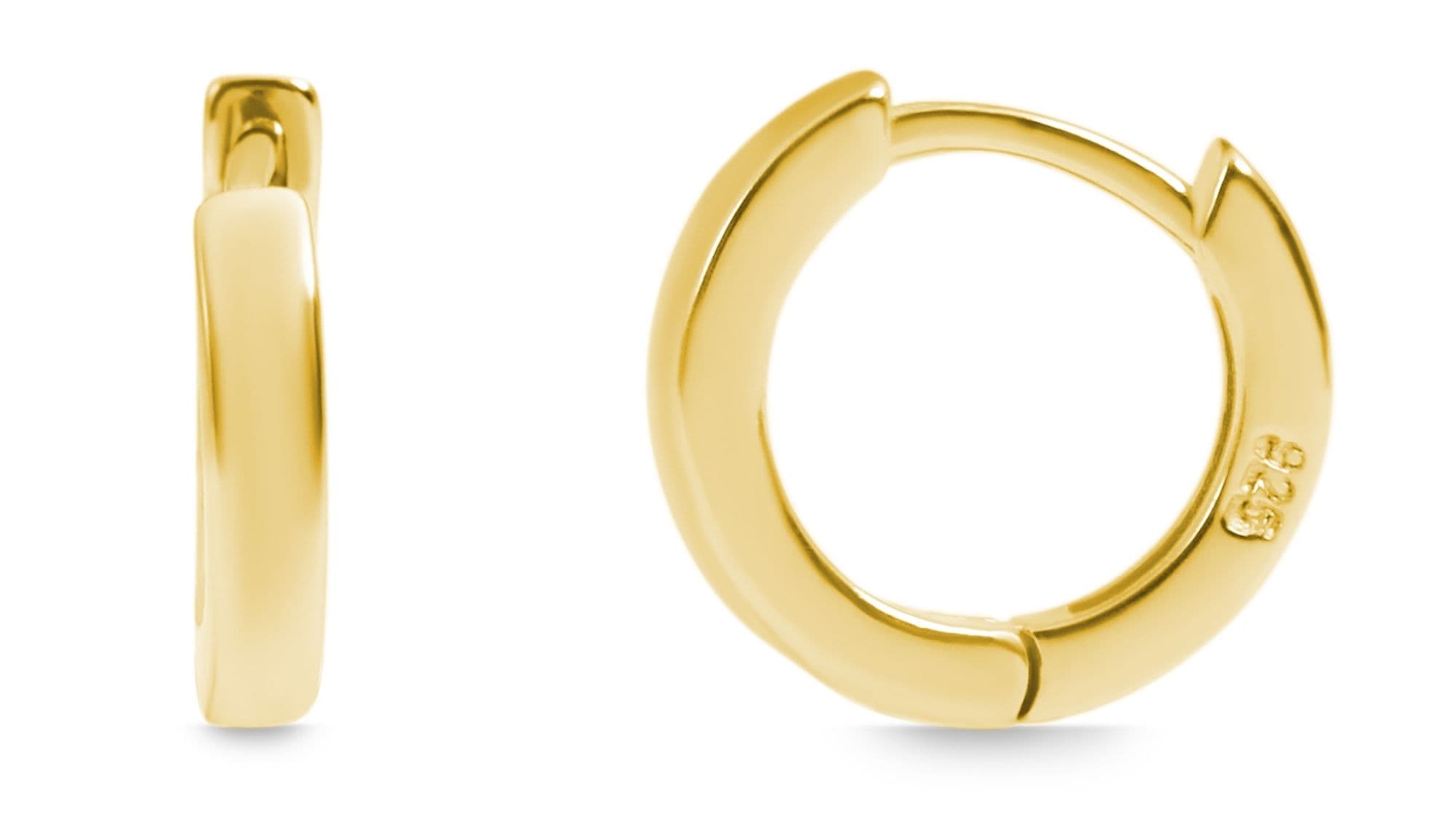 Adelia´s Paar Creolen »Damen Ohrringe ¿ Klappcreole aus 925 Silber«