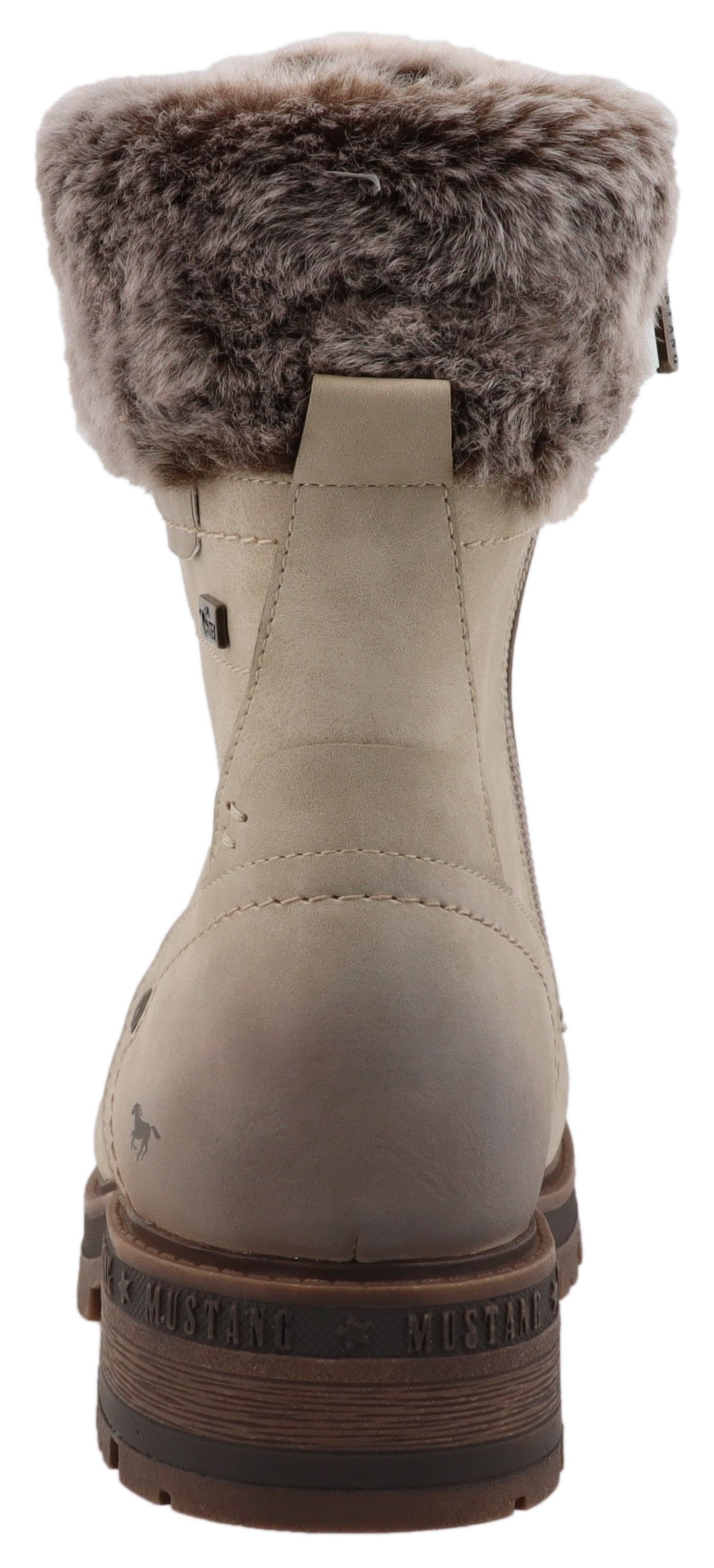 Mustang Shoes Winterstiefelette »Darleen«  Winterboots mit Fellimitatkragen