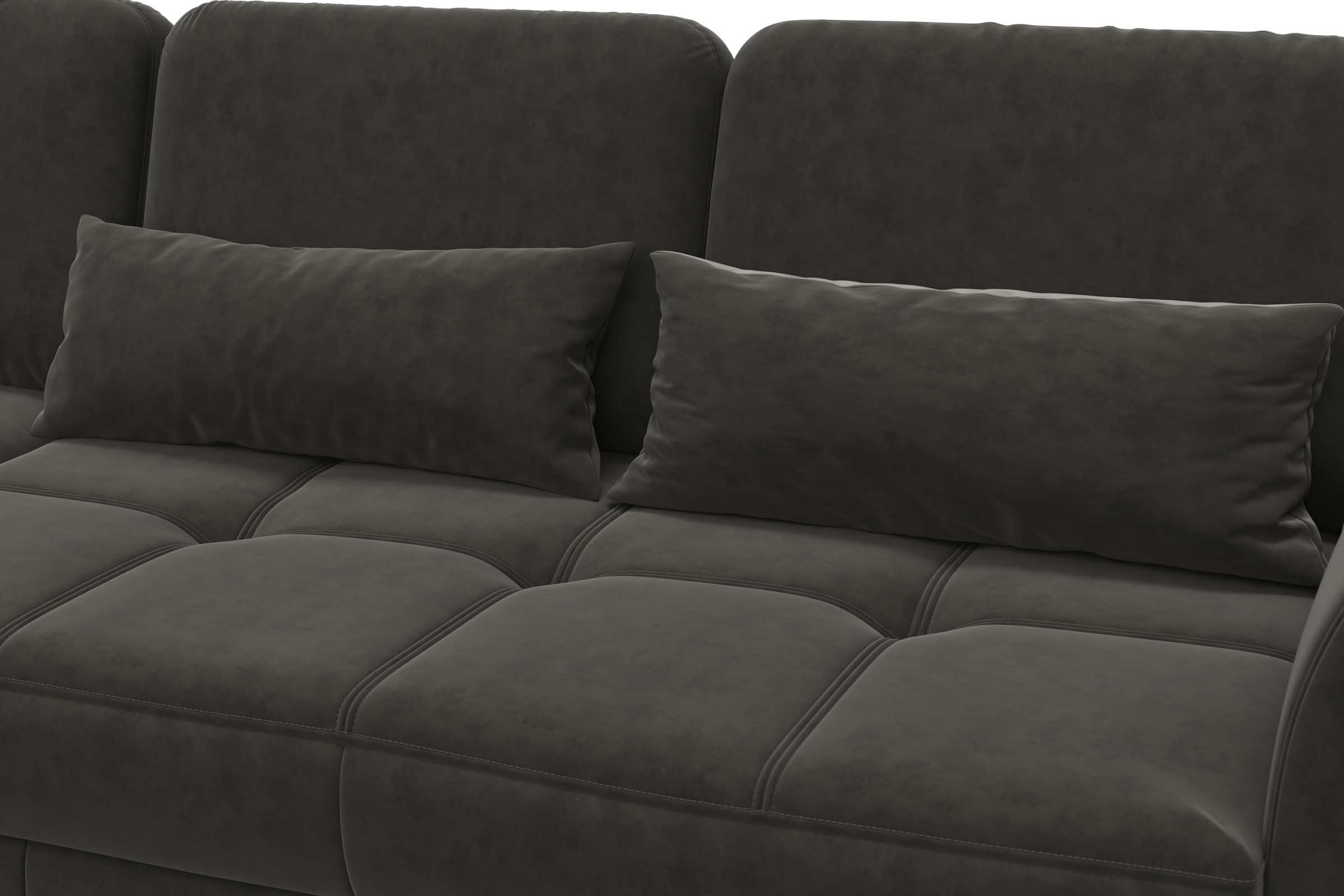 sit&more Ecksofa »Bendigo L-Form« inklusive Sitztiefenverstellung, Bodenfreiheit 12 cm, in 2 Fußfarben