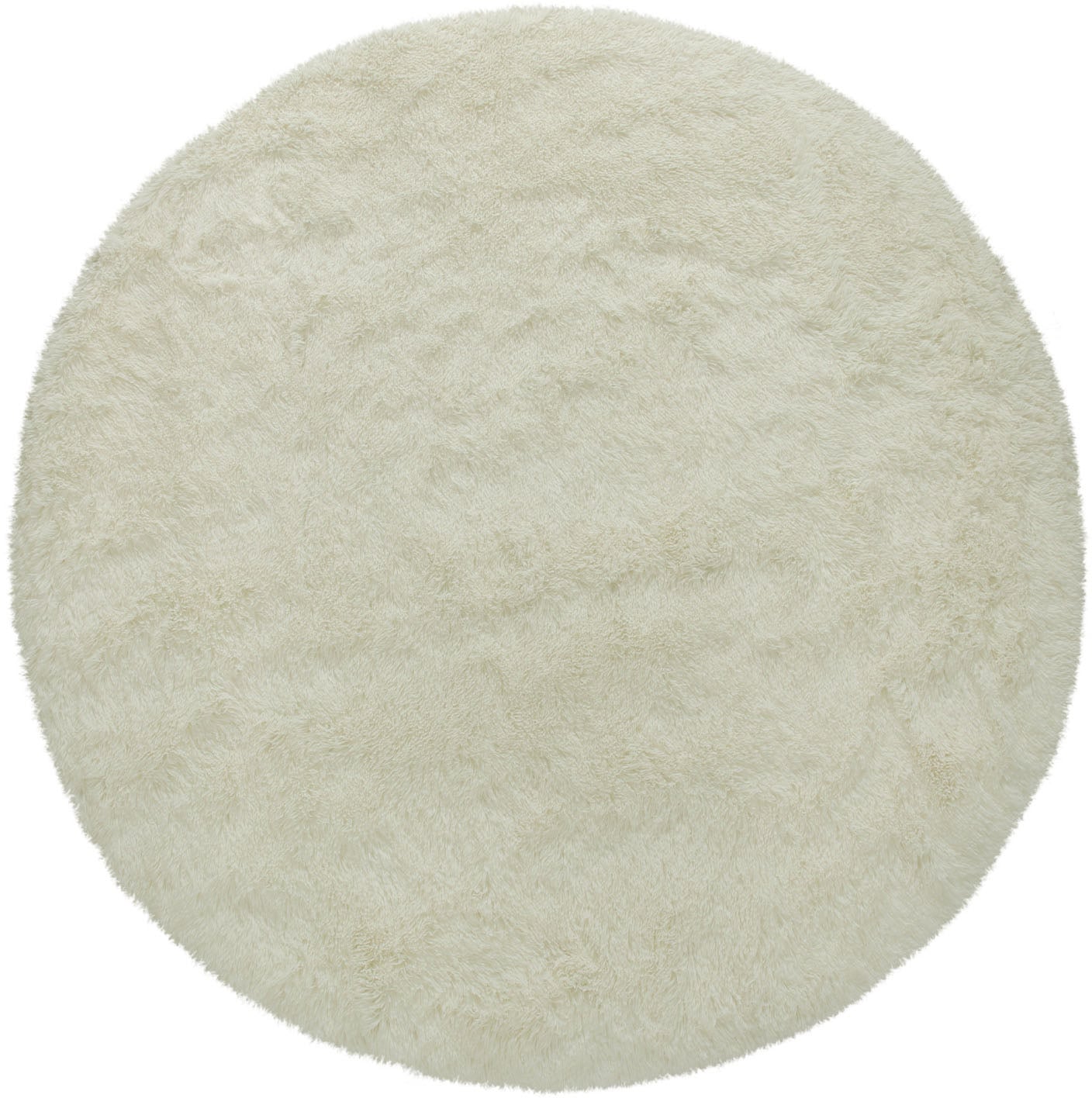 Paco Home Hochflor-Teppich »Silky 591« rund 37 mm Höhe Uni Farben, besonders weich und kuschelig