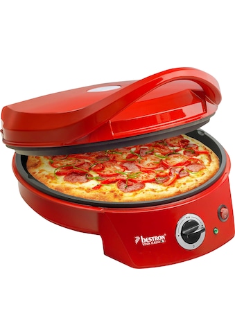 bestron Pizzaofen »APZ400 Viva Italia«, Ober-/Unterhitze, Bis max. 180°C, 1800 Watt, Rot kaufen
