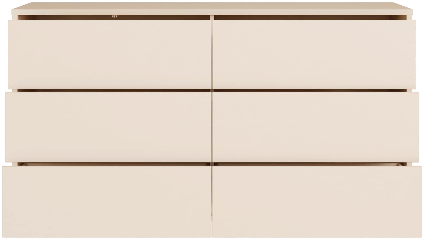 FORTE Sideboard »Alice Springs, Kommode mit 6 Schubkästen, Breite 154,5cm« Schubkästen mit Vollauszug, grifflos,Push to open , Stauraum