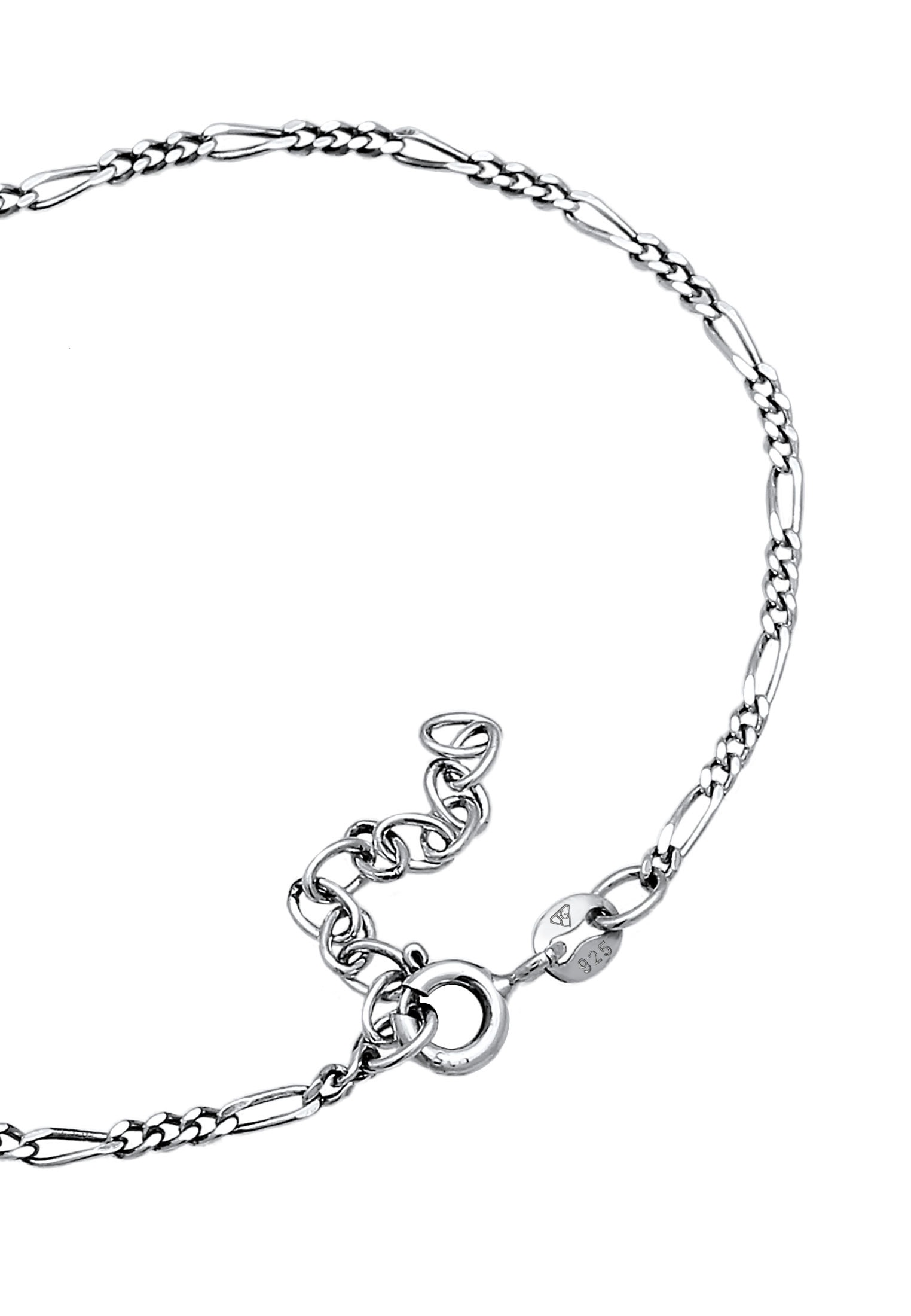Elli Armkette »Armband Armband Figaro Panzer Basic 925er Silber«