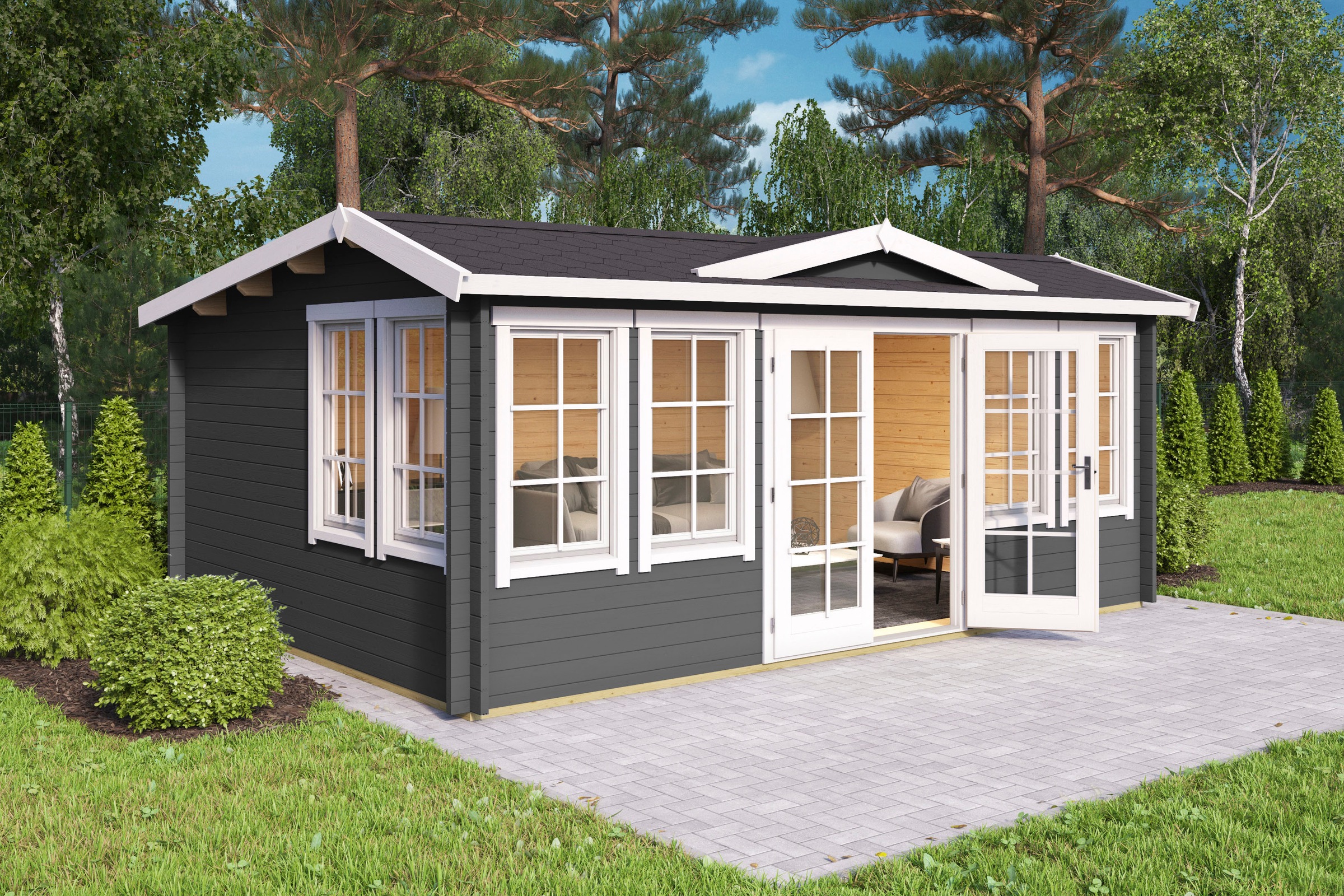 LASITA MAJA Gartenhaus »BALMORAL«, (Set, inkl. Fussbodenbretter zum verlegen)