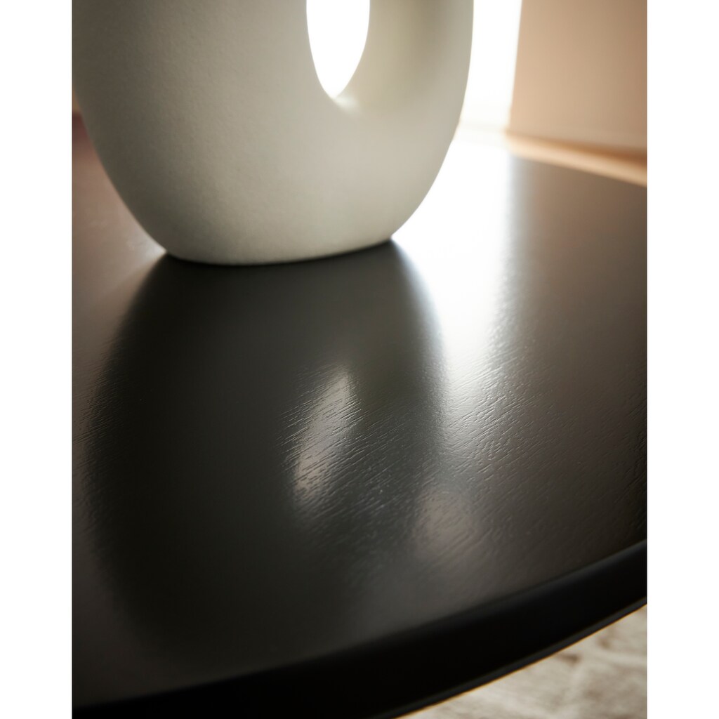 LeGer Home by Lena Gercke Couchtisch »NADYA«, aus schwarzen MDF Holz, zylinderförmiger Fuß