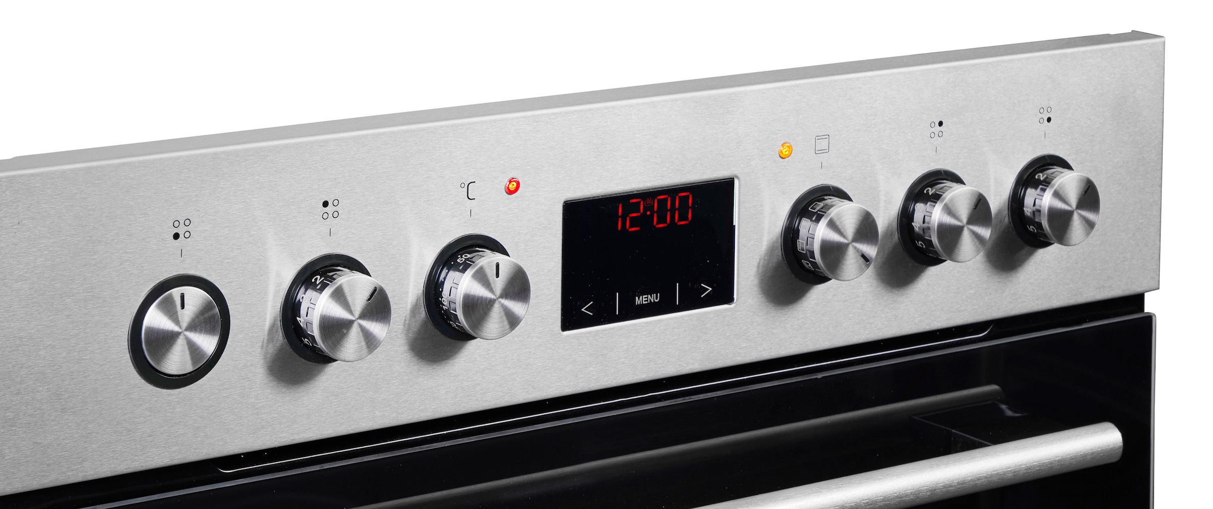Amica Induktions Herd-Set »EHI 935 333 E« Steam Clean Backofen | Induktionskochfeld, 1 Stk. tlg. Alles im Griff: Timer, klare Sicht, schnell sauber