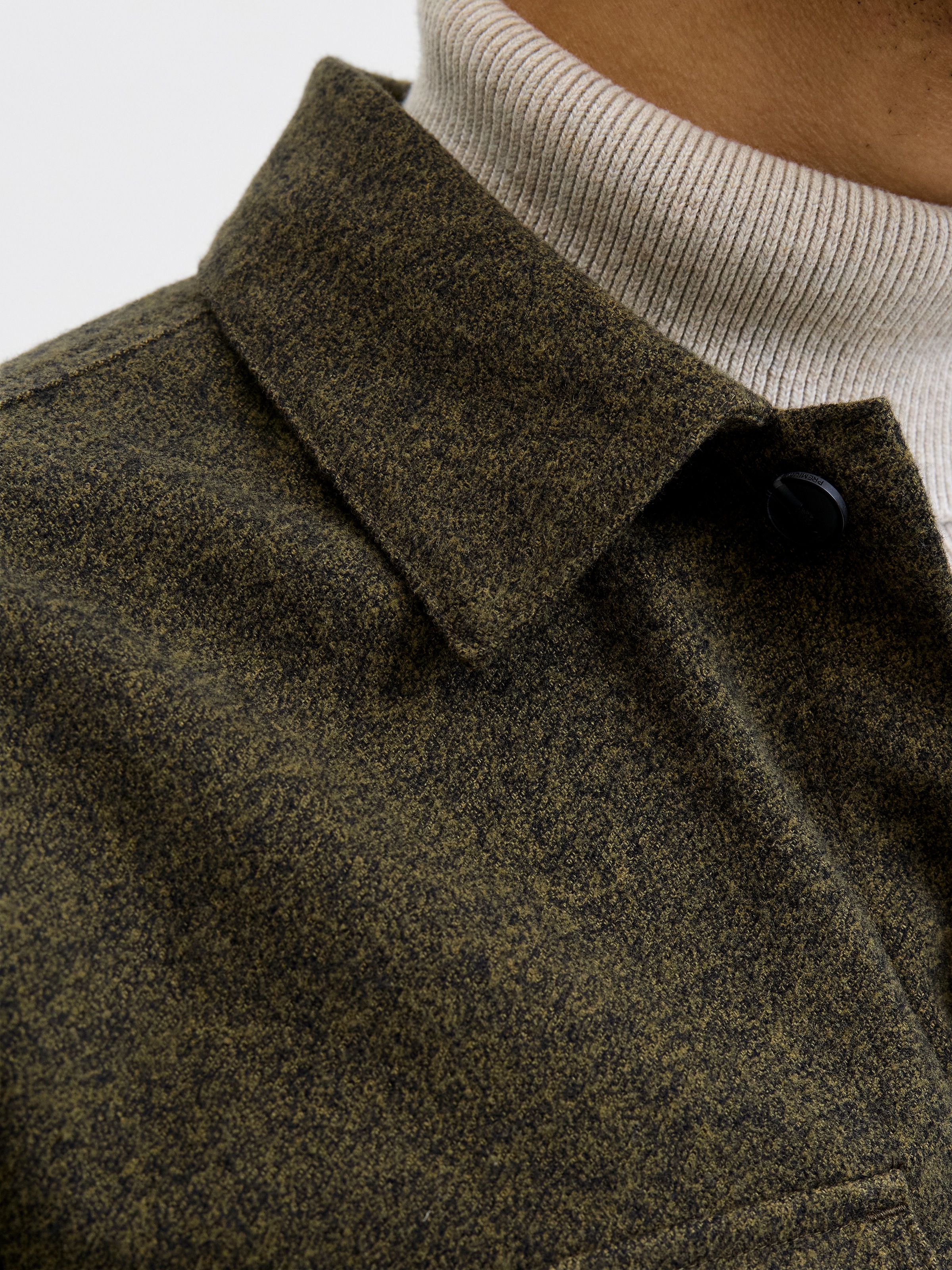 Jack & Jones Langarmhemd »JJEPERFECT MELANGE OVERSHIRT LS SN«