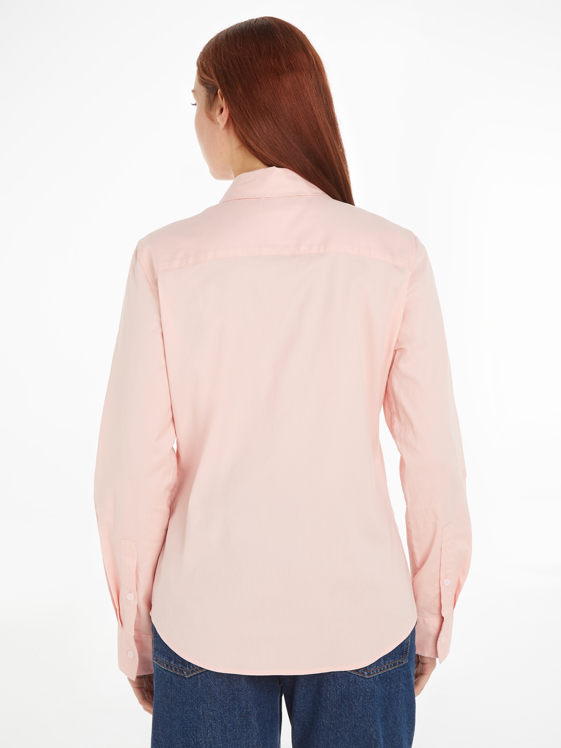 Tommy Hilfiger Hemdbluse »STRETCH OXFORD REGULAR SHIRT«, mit Logostickerei