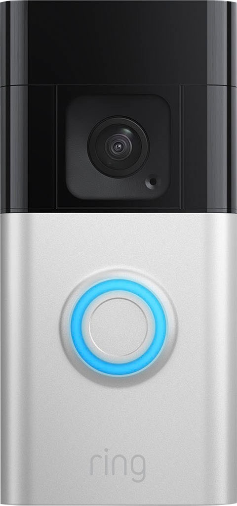 Ring Smart Home Türklingel »Akku-Videotürklingel Plus« Außenbereich;Innenbereich in silberfarben