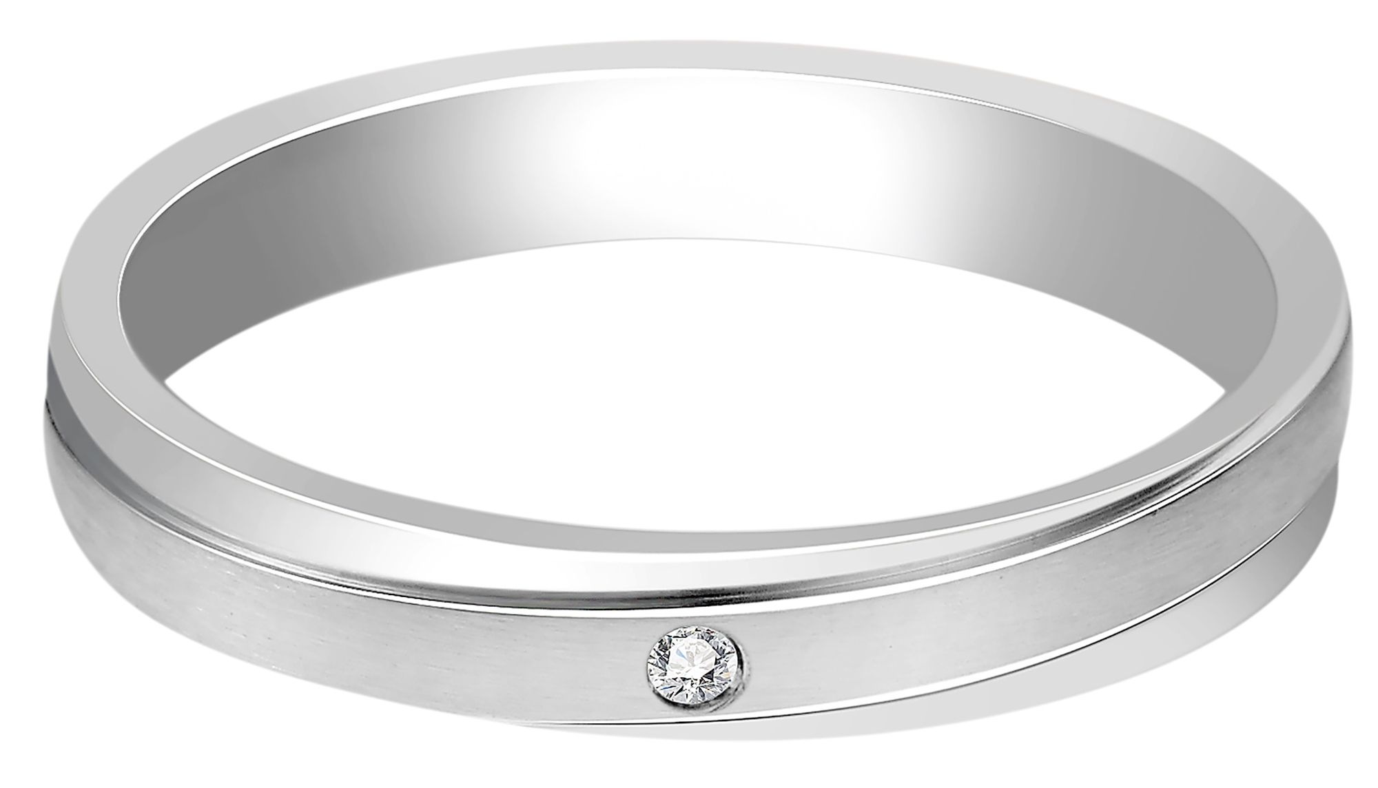 Adelia´s Fingerring »Damen Ring aus Edelstahl mit Strass Steinchen«