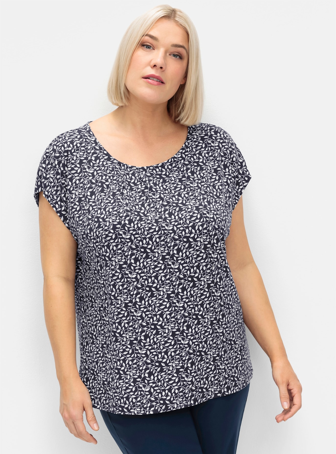 Sheego Kurzarmshirt »Kurzarmshirt«, (1 tlg.)