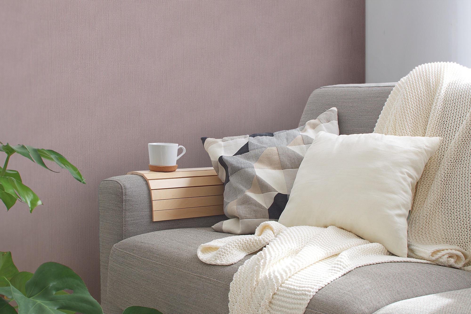 A.S. Création Vliestapete »Casual Living Struktur-Tapete Unitapete leicht glitzernd Landhaus« Glitzermuster strukturiert Vliestapete Uni für Schlafzimmer Küche Wohnzimmer Struktur Design Flur