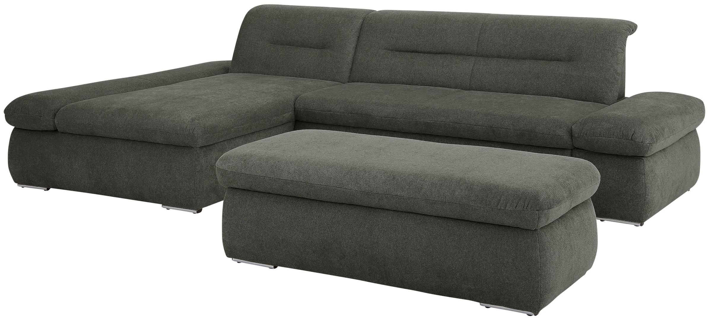 INOSIGN Ecksofa »Avesa L-Form«, Wahlweise mit Armteilvertsellung und Bettfunktion, B/T/H: 300/172/80cm