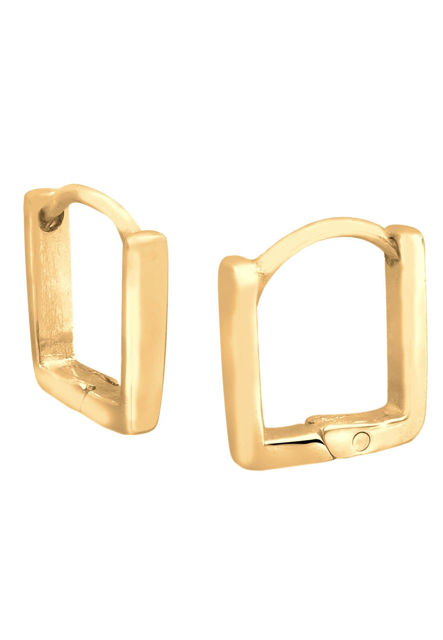 Elli Paar Creolen »Ohrringe Creole Quadrat Form 925 Sterling Silber«