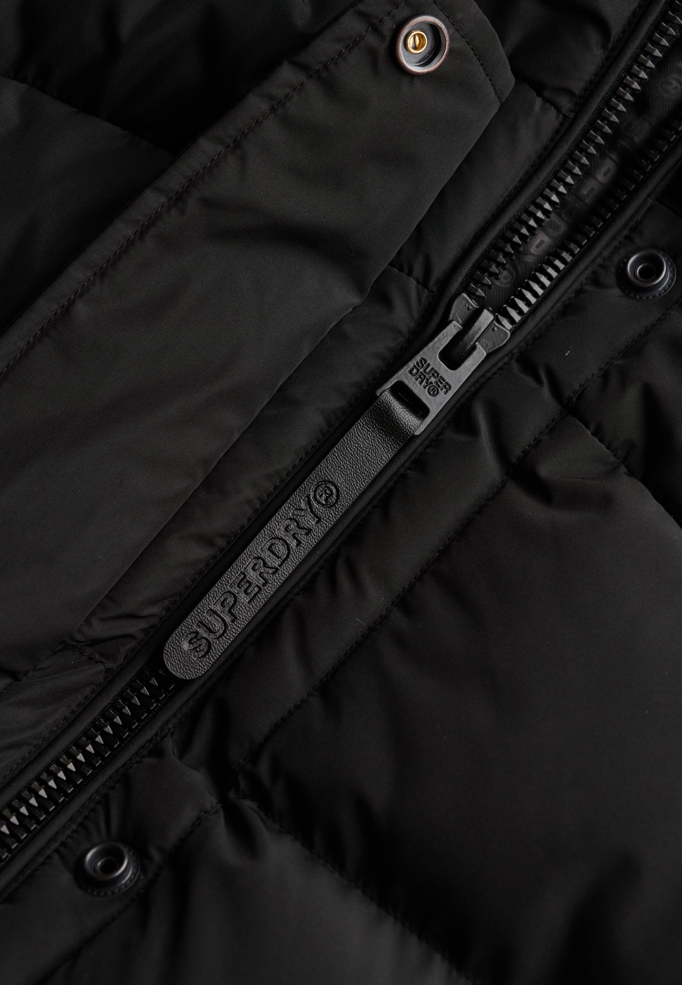 Superdry Steppjacke »HOODED SPORTS PUFFER MID JKT«, mit Kapuze