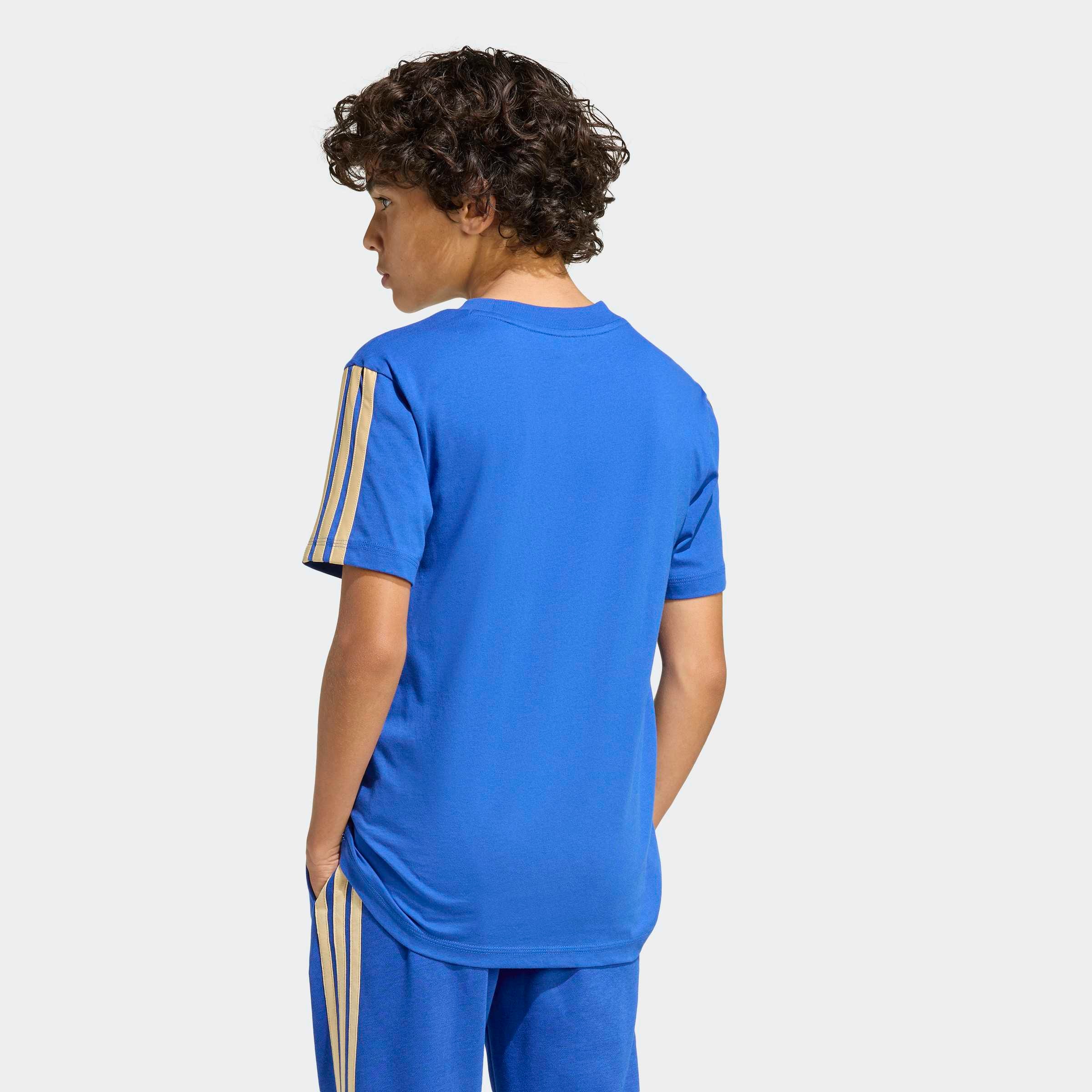 adidas Performance T-Shirt »FIGC KIDS TEE« für Kinder, mit Rundhalsausschnitt, fußball-inspiriertes Design
