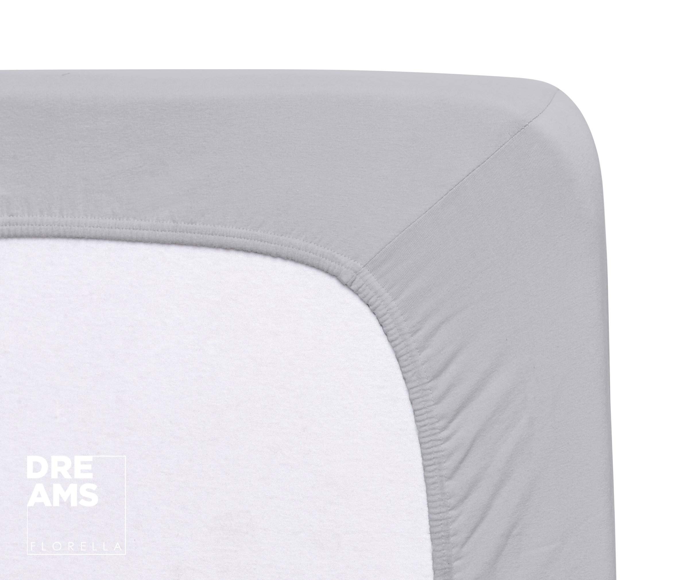 Florella Spannbettlaken »Topperbezug Deluxe Zwirn Jersey, mit Rundum-Gummi, 100 % Baumwolle«, für Topper bis 12 cm geeignet