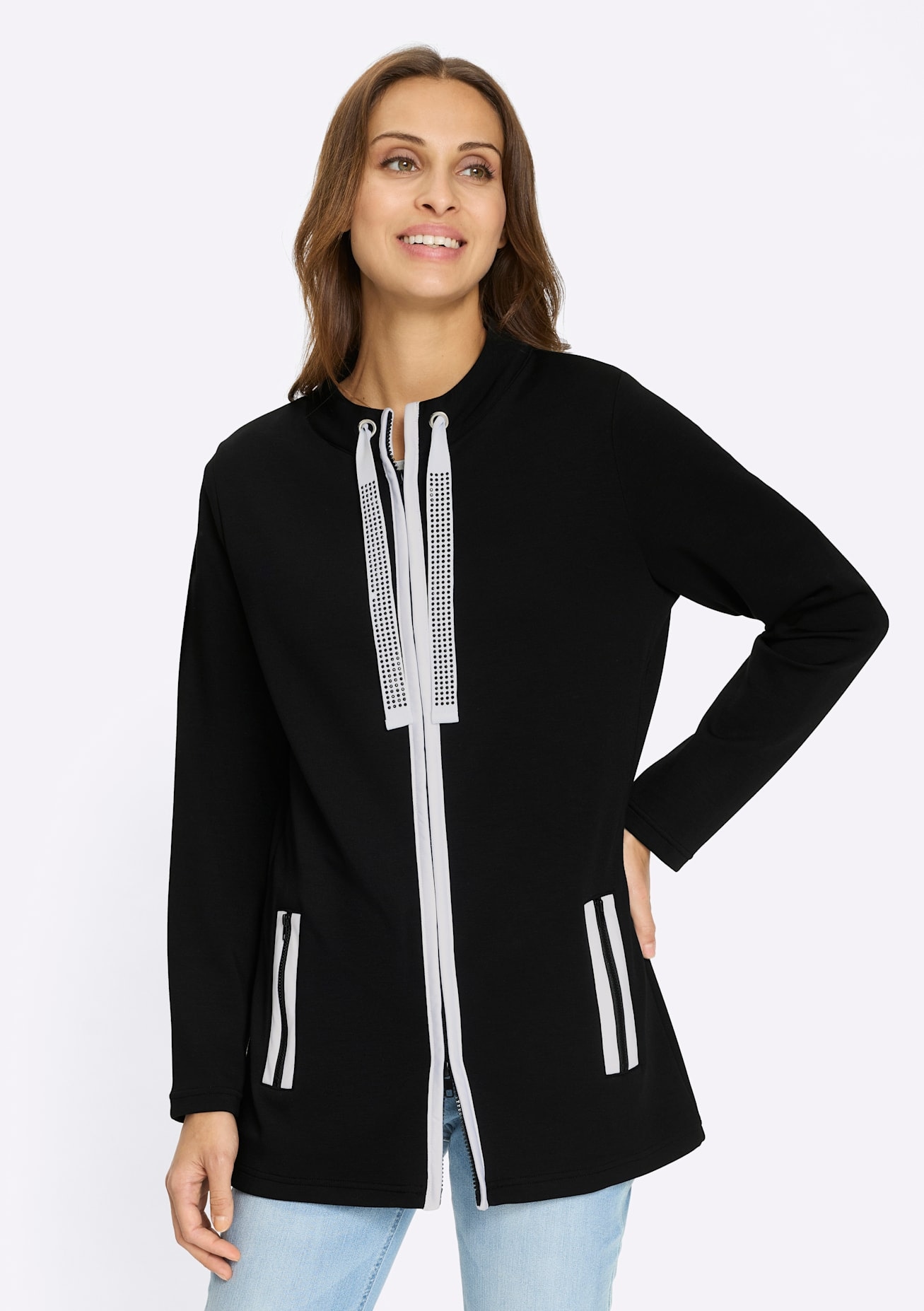 Inspirationen Shirtjacke »Sweatjacke« 1 tlg.