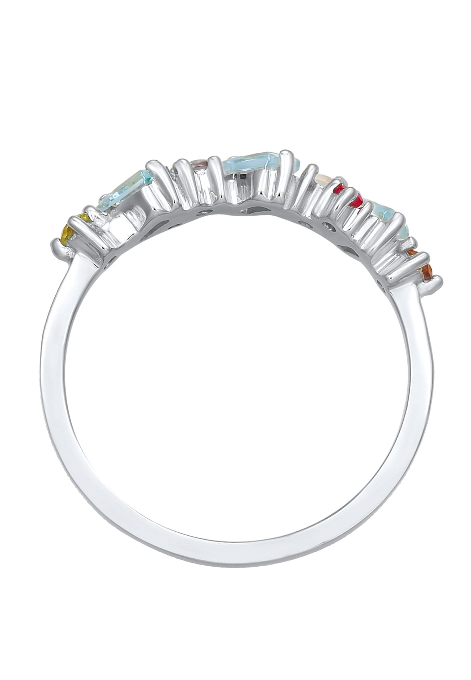 Elli Premium Silberring »Ring Peridot Topas Mondstein Glamour 925 Silber«