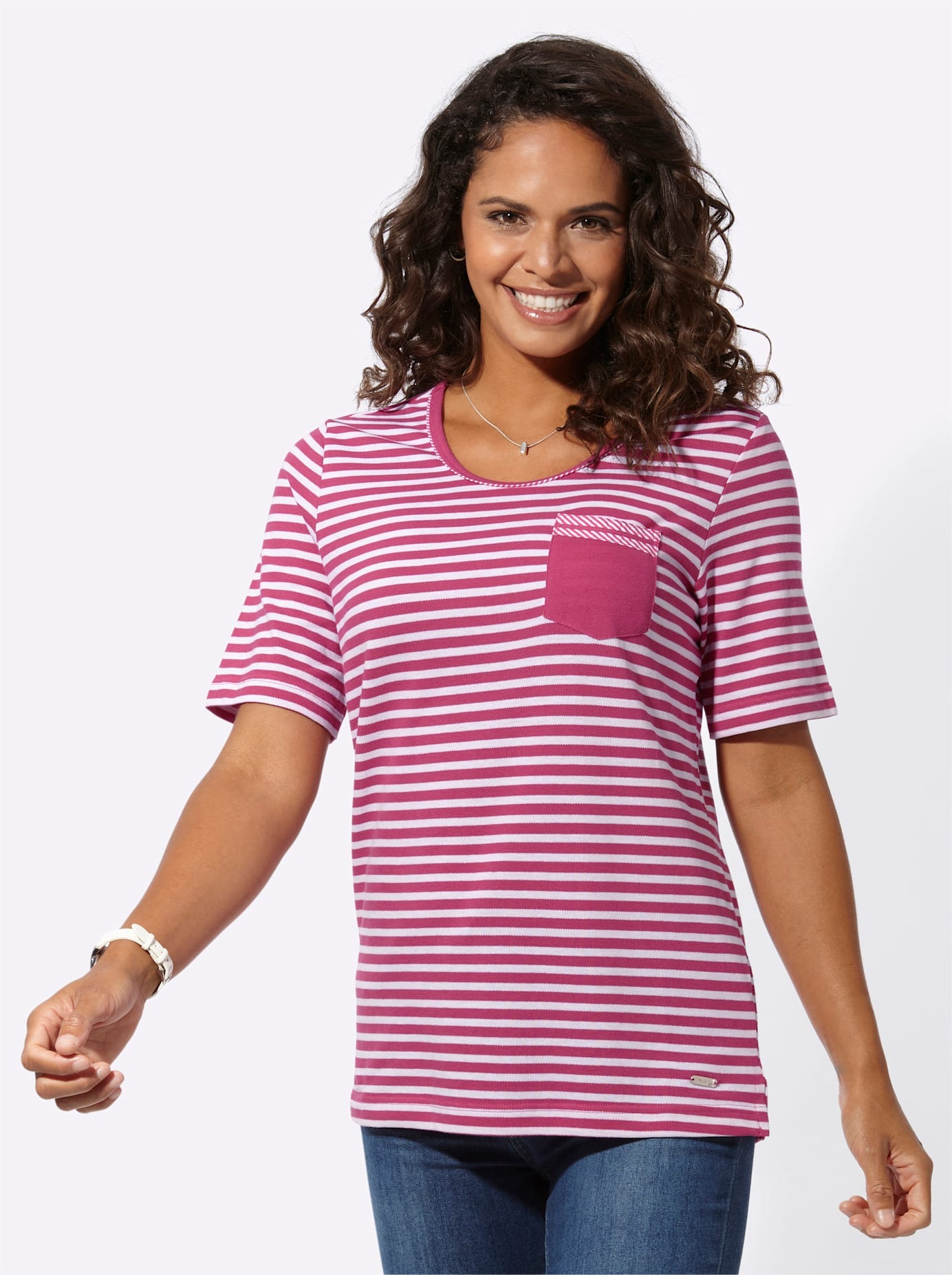 Casual Looks Kurzarmshirt »Shirt«, (1 tlg.)