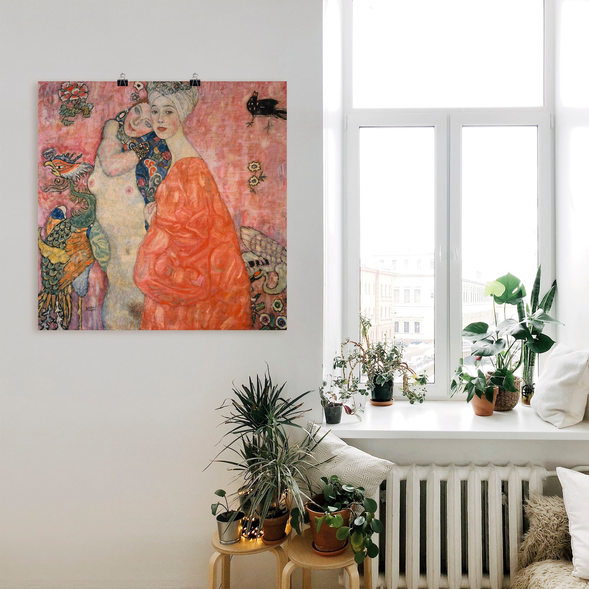 Artland Wandbild »Die Freundinnen. 1916/17«, Frau, (1 St.), als Alubild, Leinwandbild, Wandaufkleber oder Poster in versch. Größen