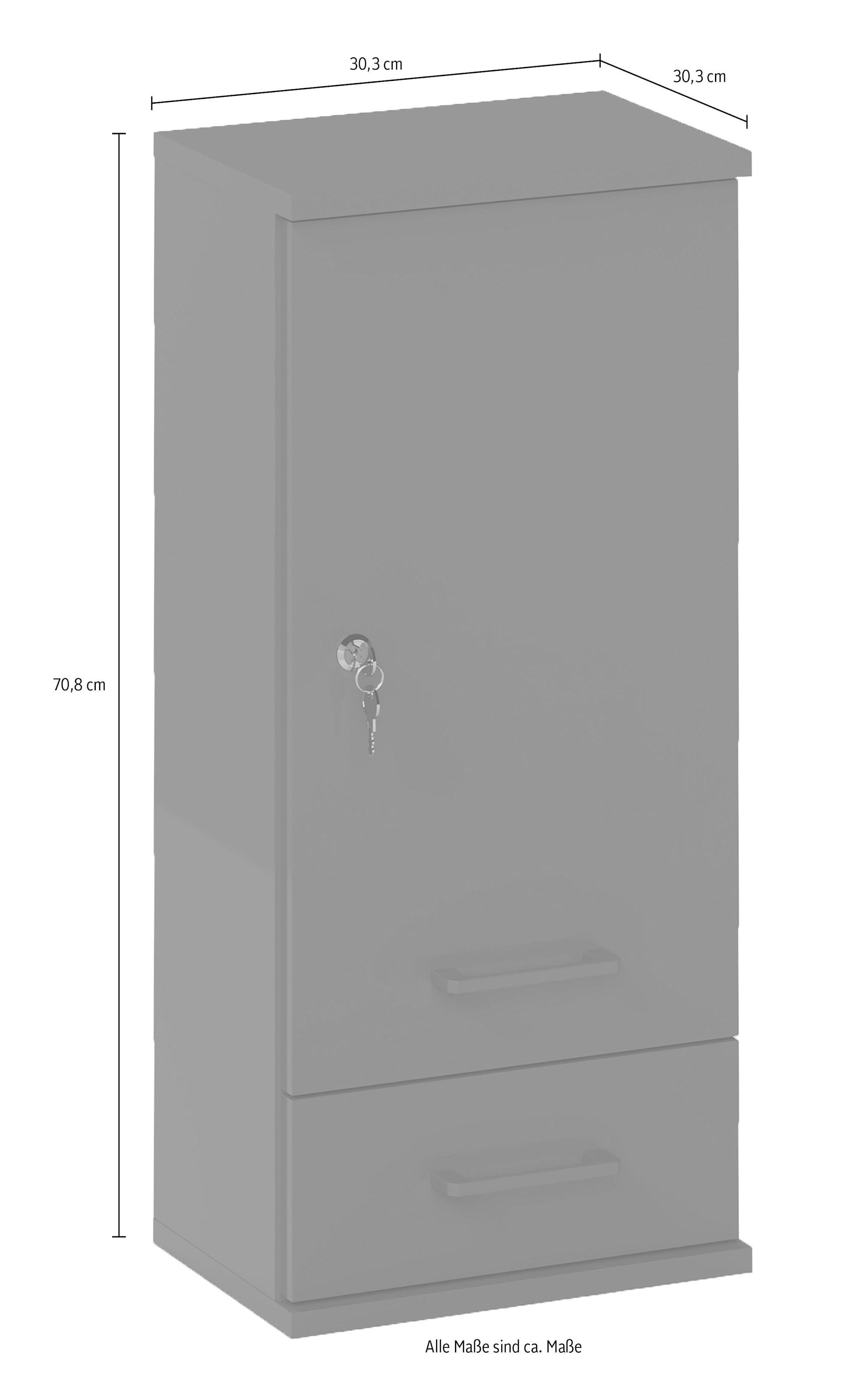 Schildmeyer »Galeno, mit 3 verschiedenen Aufklebern, Breite 30 cm, Made in Germany« 1 Stk. tlg. Auswahl aus 3 verschiedenen Aufklebern zum Anbringen, Made in Germany