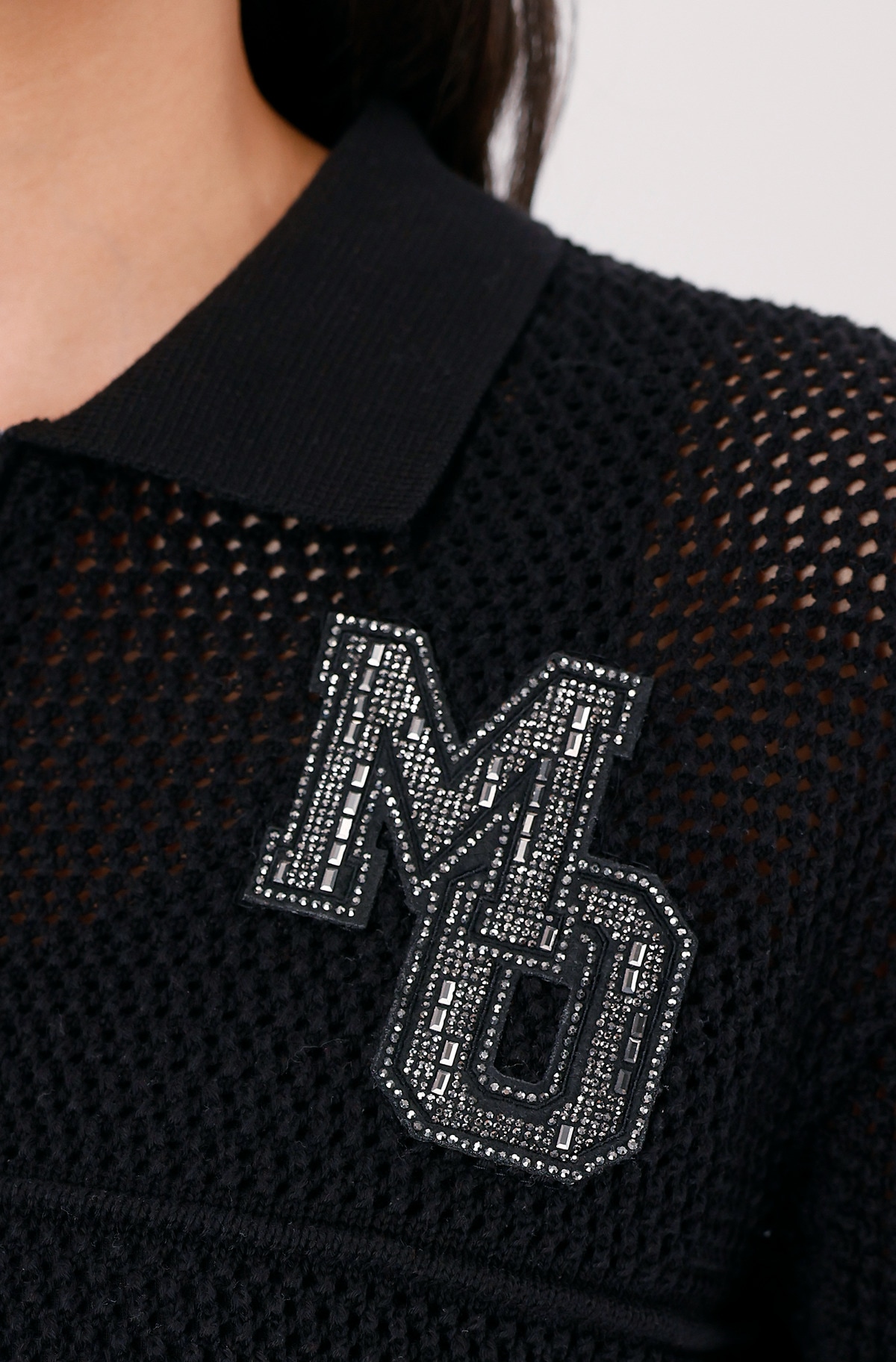 Monari Ajourpullover »Pullover Ajour«, Mit Rundhalsausschnitt