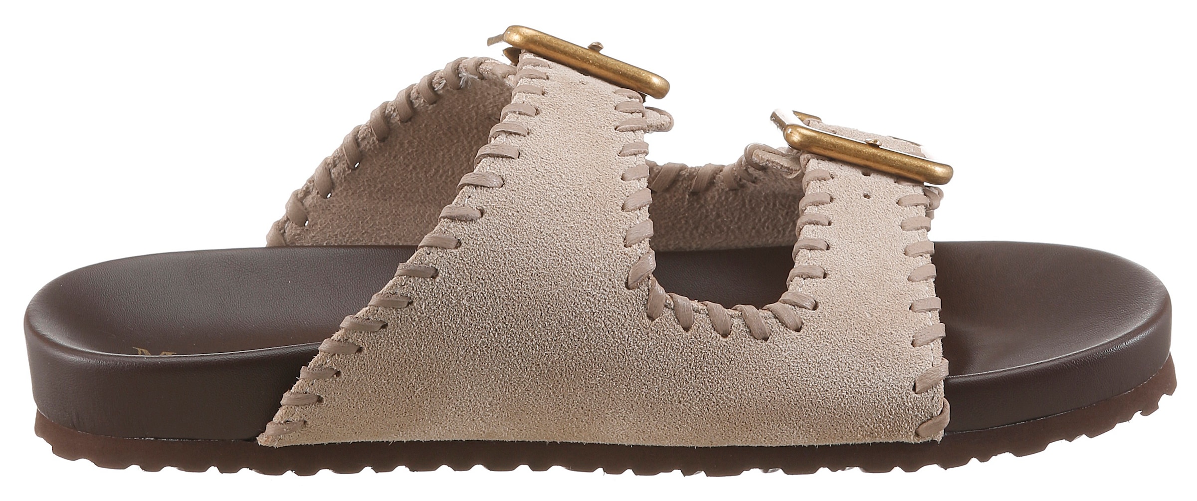 Marc O'Polo Pantolette »Floria«  Sommerschuh, Hausschuh, Strandschuh mit Ziernähten