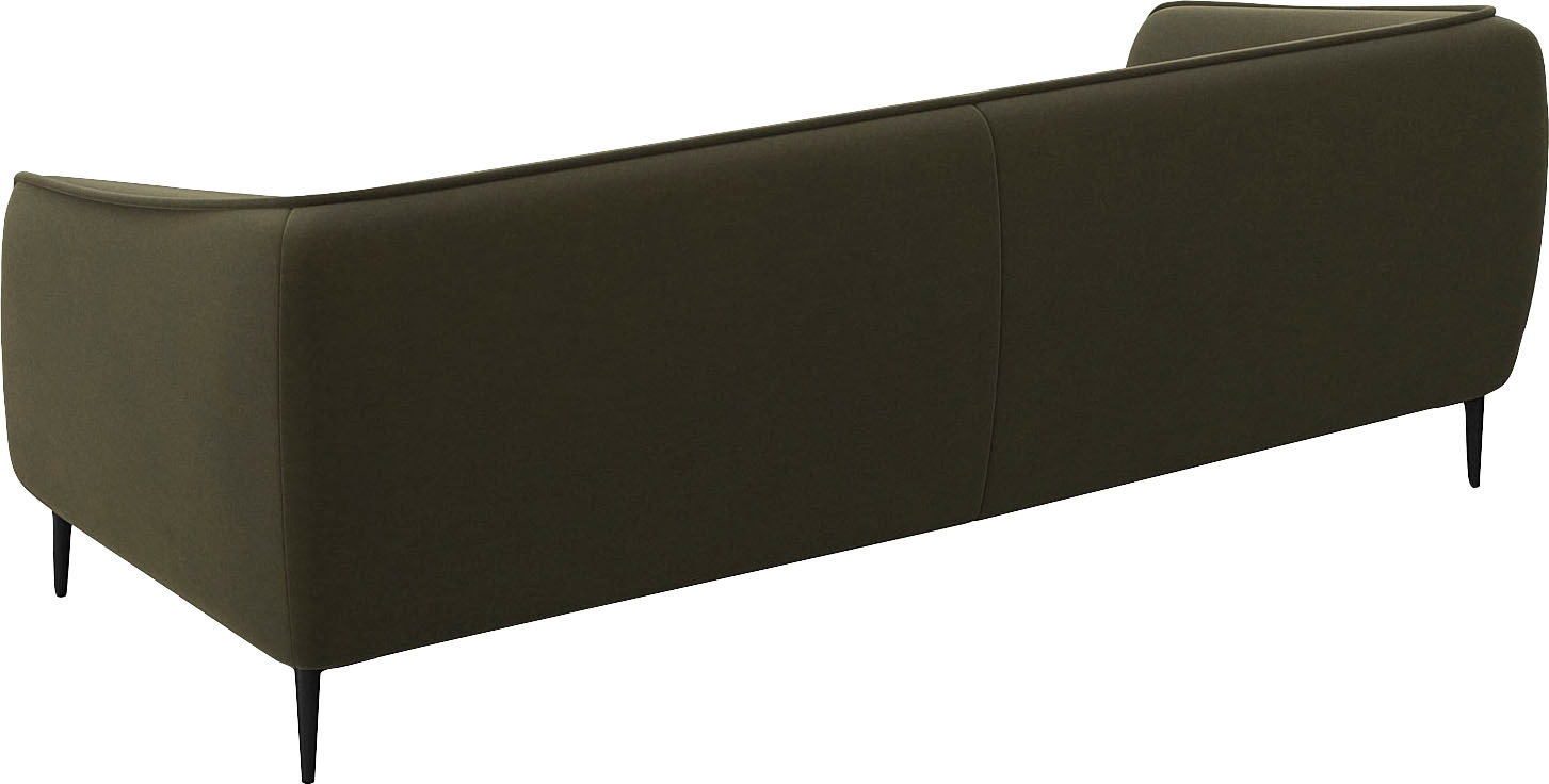 FLEXLUX 3-Sitzer »Belle Designsofa, Couch, bequem durch Kaltschaum im Sitz«, Skandinavisches Design, In hochwertiger Verarbeitung