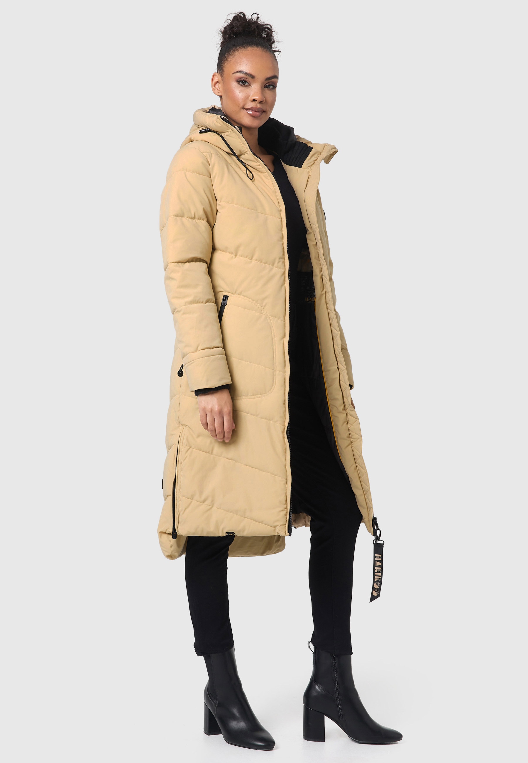 Marikoo Winterjacke »Marikoo Benikoo Damen lange Winterjacke B949«