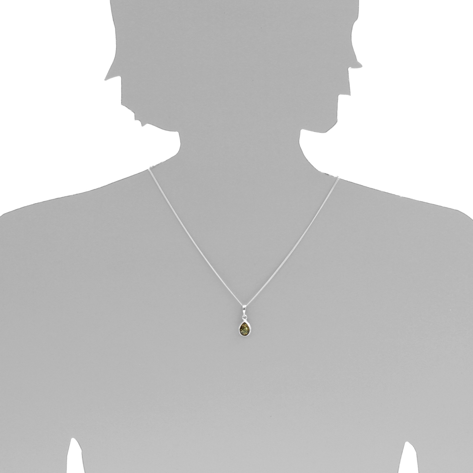 OSTSEE-SCHMUCK Kettenanhänger »- Enela - Silber 925/000 - Bernstein«