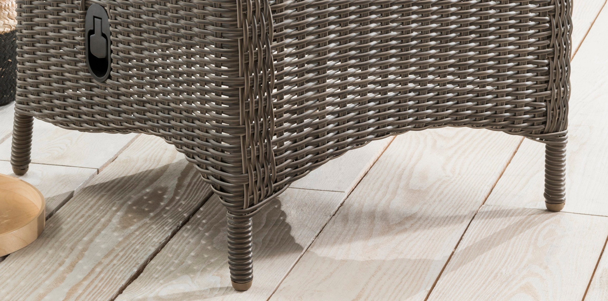 Destiny Sessel »PALMA CASA«, (Set), Aluminium, Polyrattan, inkl. Fußhocker und Auflagen
