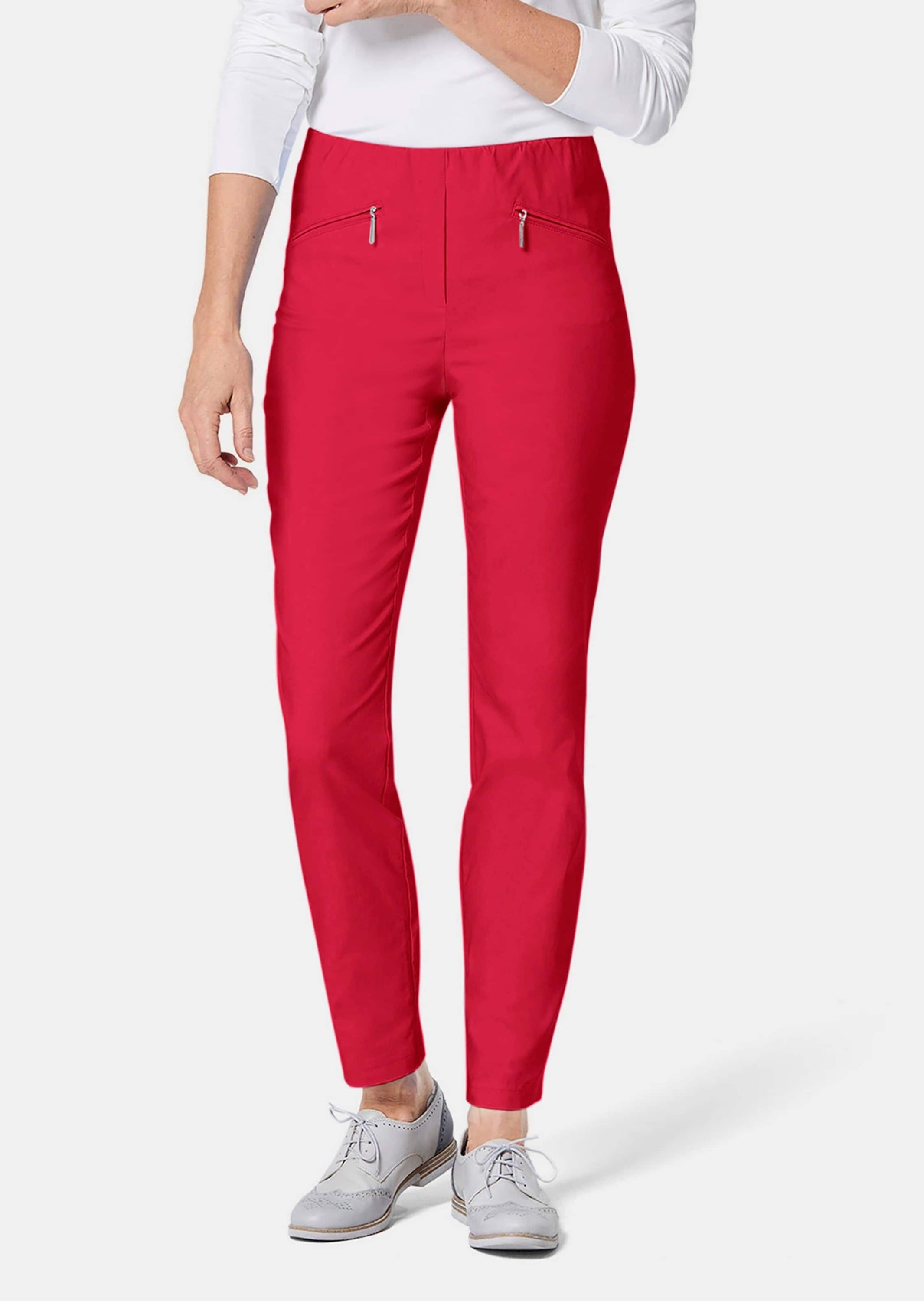 GOLDNER 2-in-1-Hose »Kurzgröße Schlupfhose LOUISA mit Steppnähten«