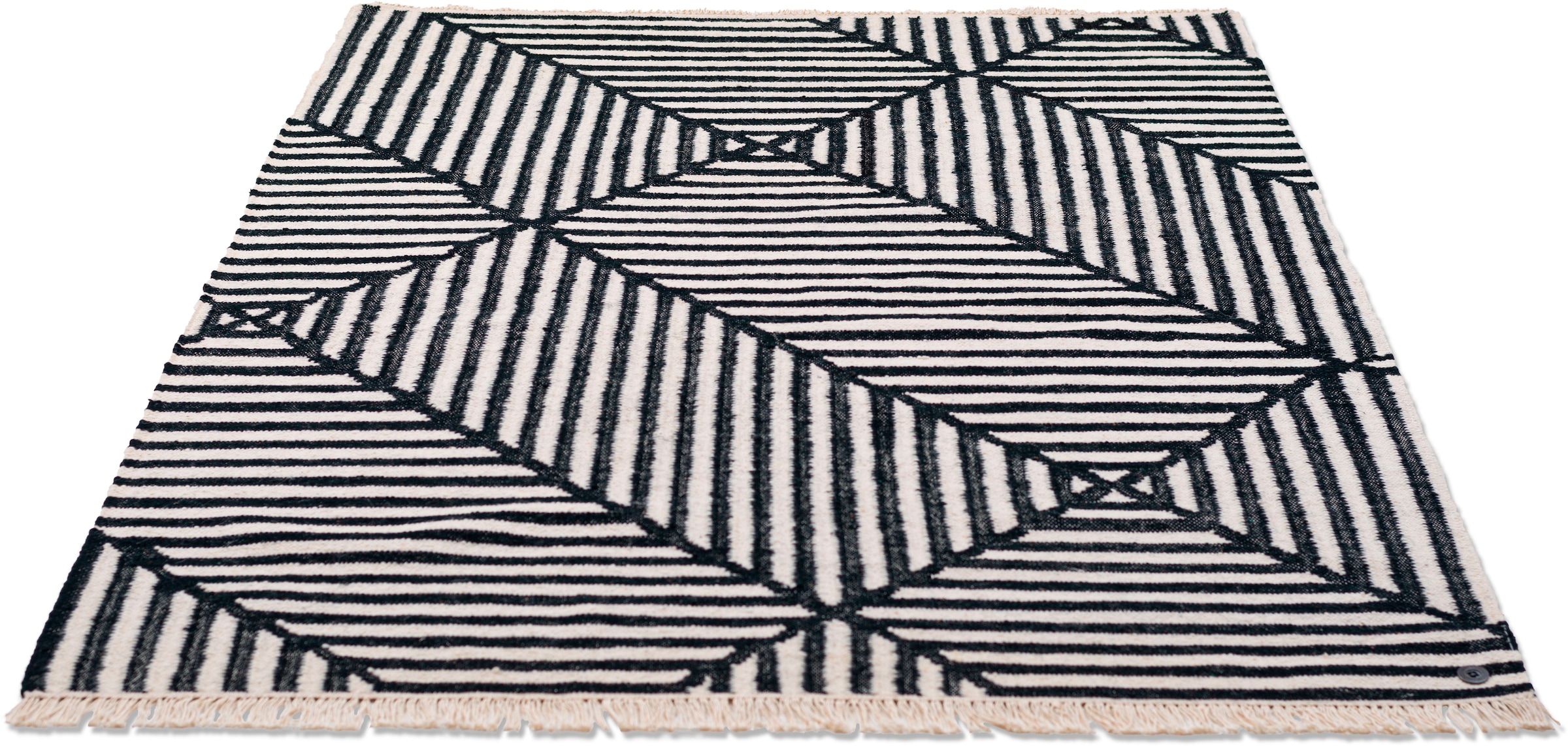 TOM TAILOR HOME Teppich »Criss rechteckig, handgewebt, Fransen, Boho-Style mit OTTO kaufen Cross«, bei