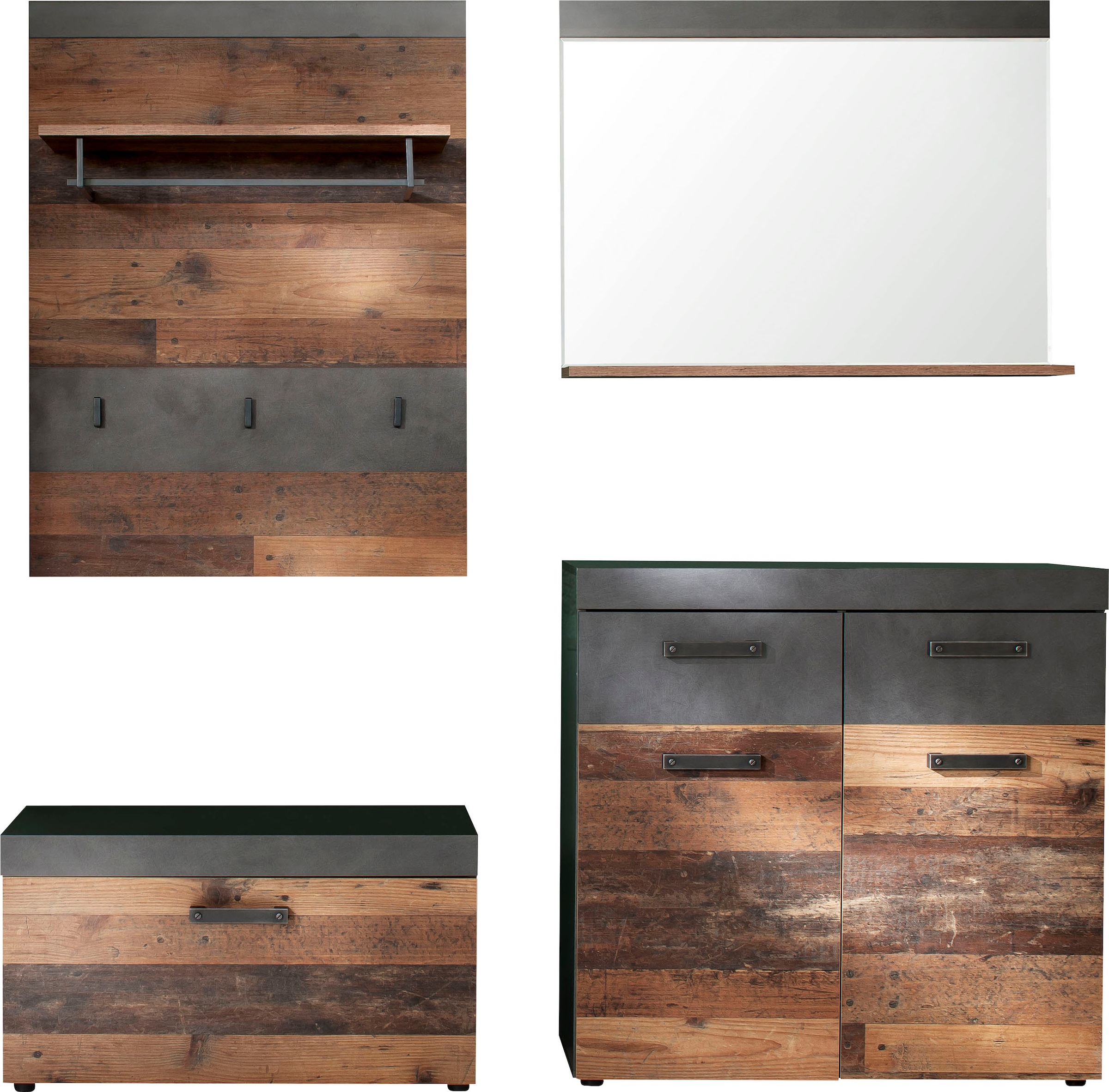 Home affaire Garderoben-Set »Ilana« Set, 4 Stk. tlg.