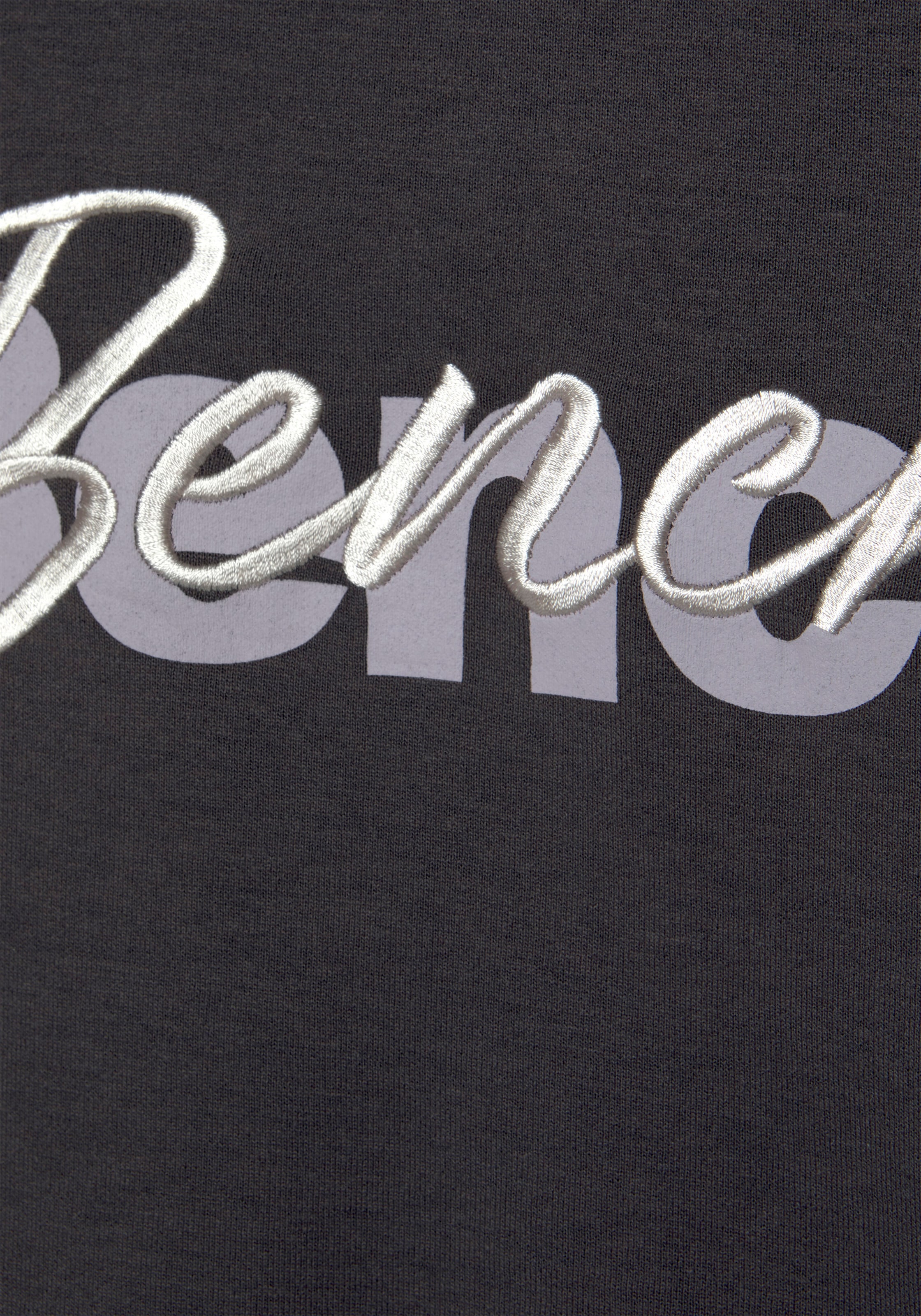 Bench. Loungewear Sweatshirt, bei Logodruck Loungeanzug mit OTTO online Stickerei, und