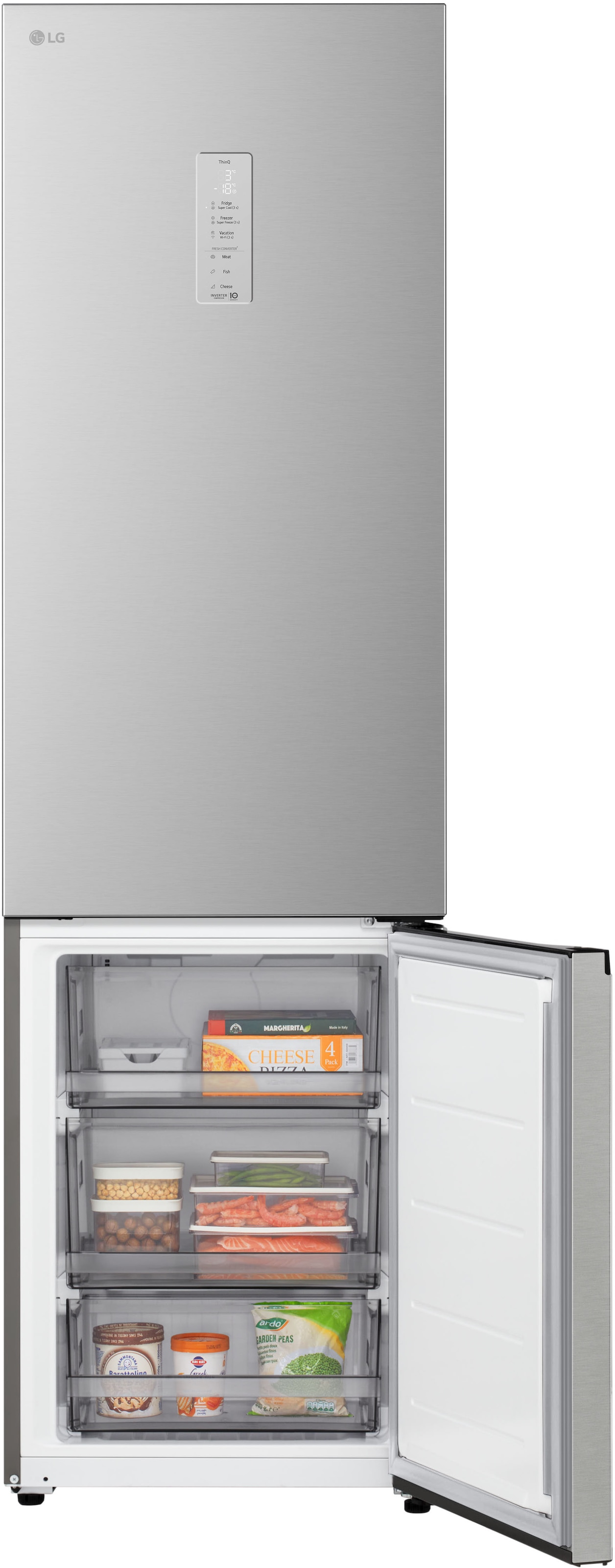 LG Kühl-/Gefrierkombination Serie 5 »GBBS525CPY« 203 cm hoch 59,7 cm breit Total No Frost, ThinQ mit AI Fresh & Saving Mode