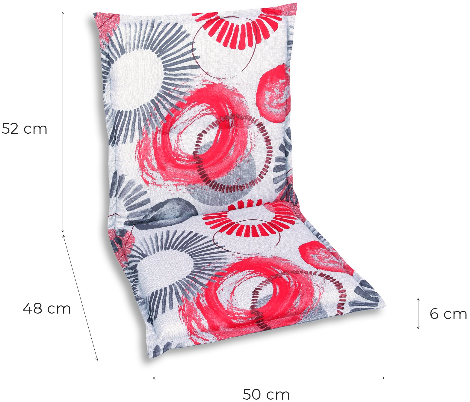 GO-DE Sitzauflage, Maße ca.: 50 cm x 100 cm x 6 cm
