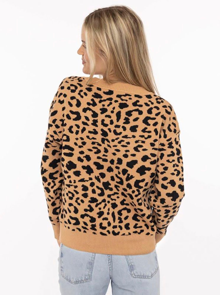 Zwillingsherz Strickpullover »"Classic Leo"« Animal-Muster