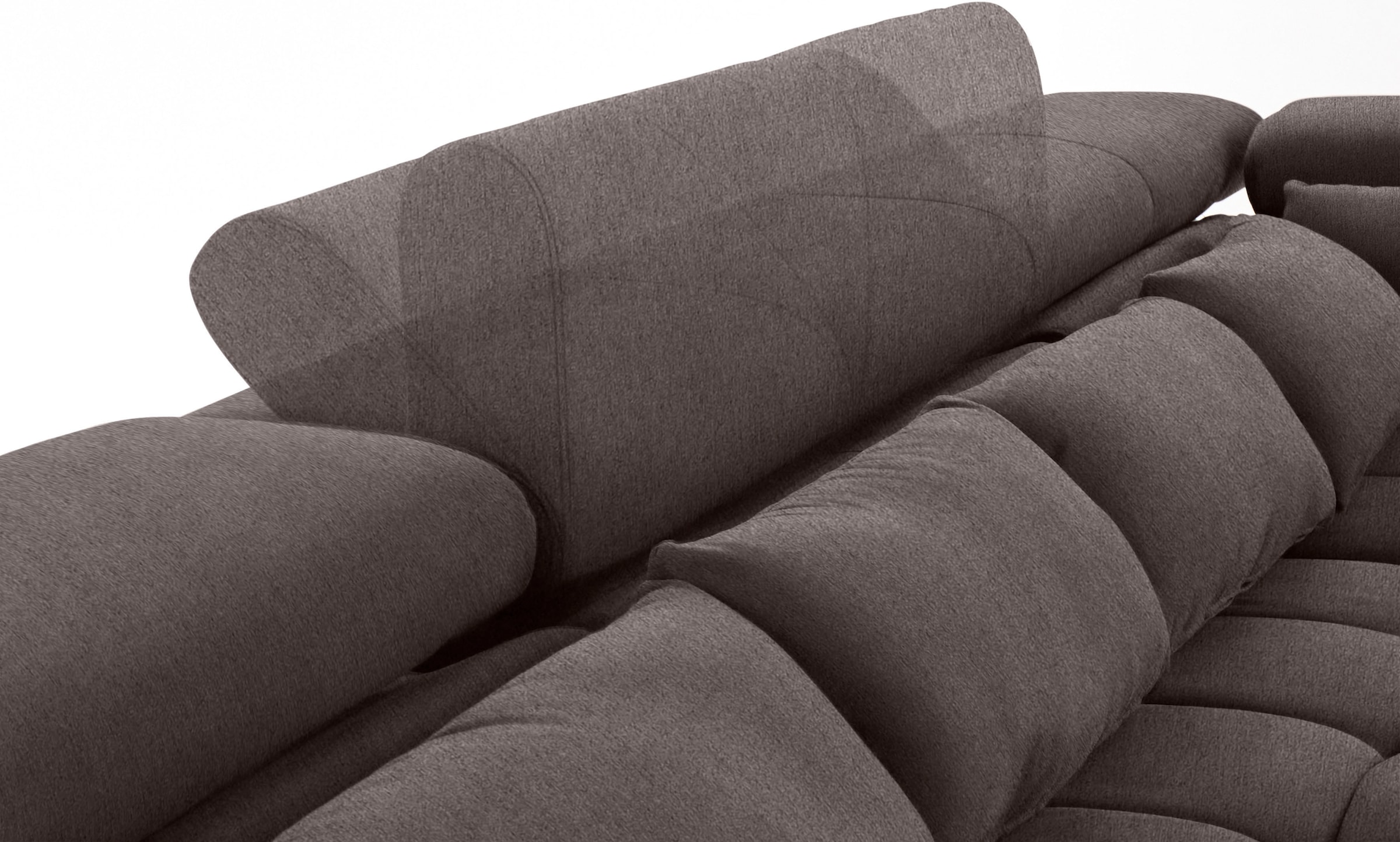 COTTA Wohnlandschaft »Orion U-Form«, mit Kopfteilverstellung & 6 Nierenkissen