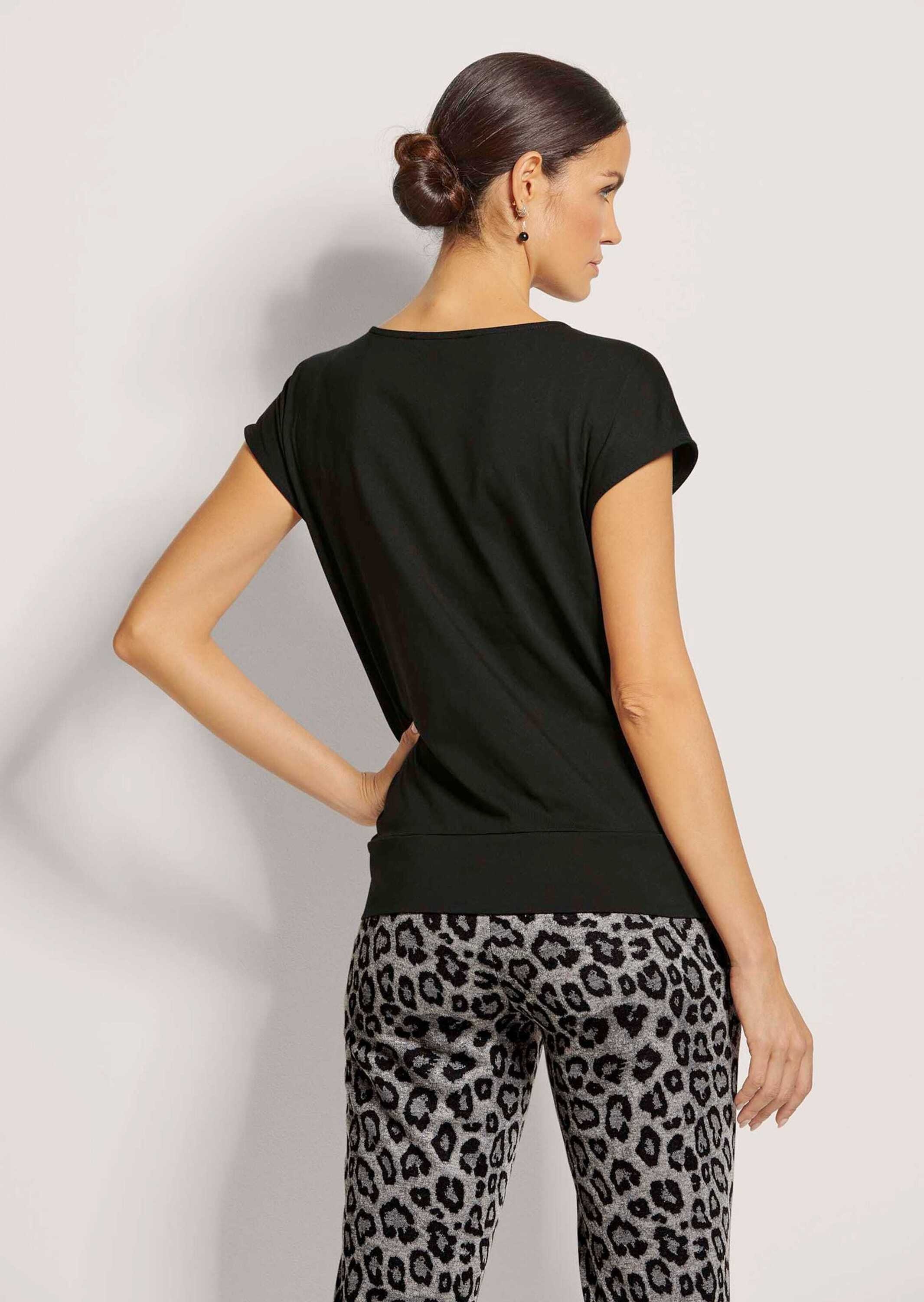MADELEINE Kurzarmshirt »Shirt Ärmelloses Shirt mit Strass-Steinen«